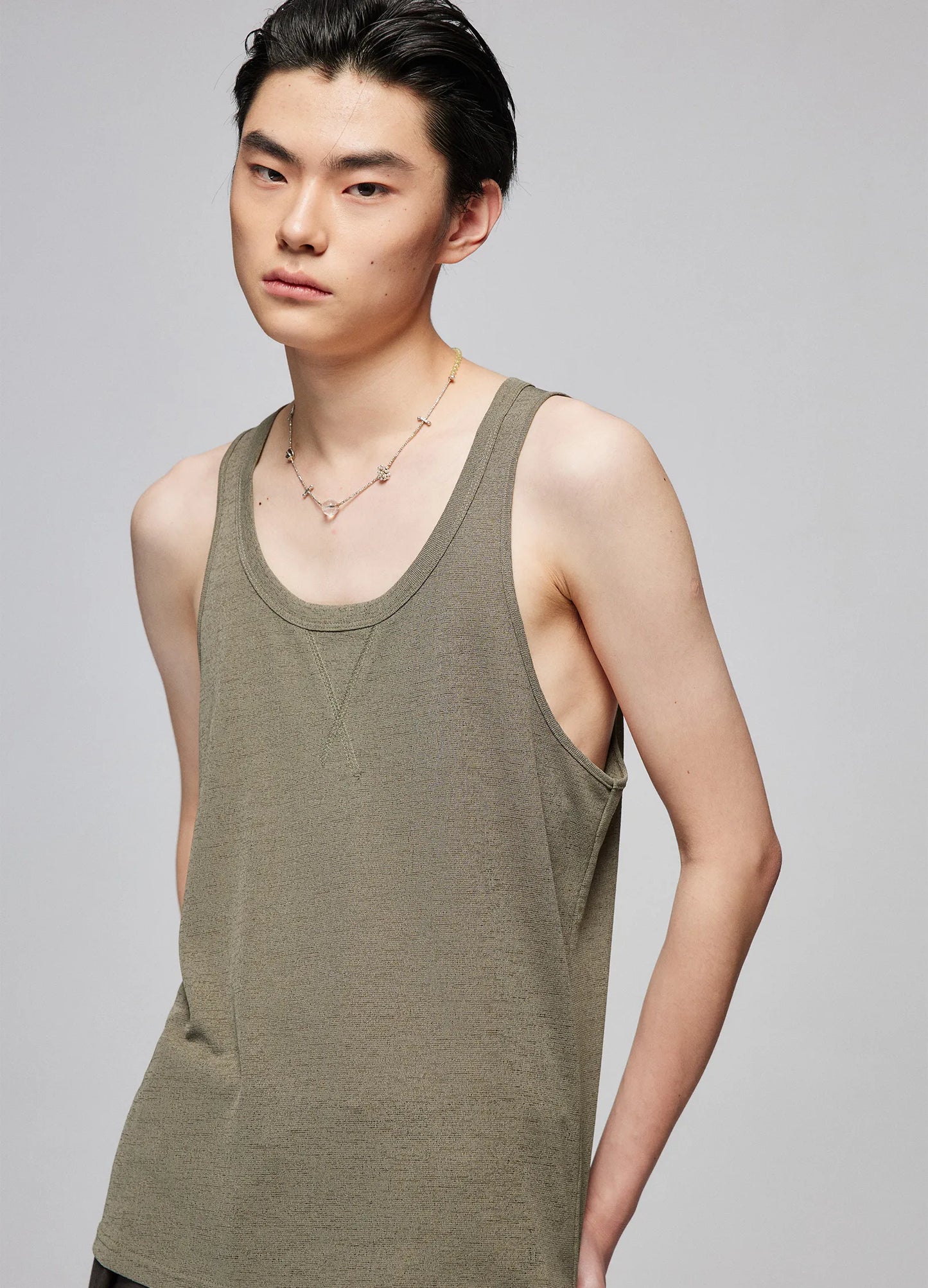 Contrast Knitted Tank
