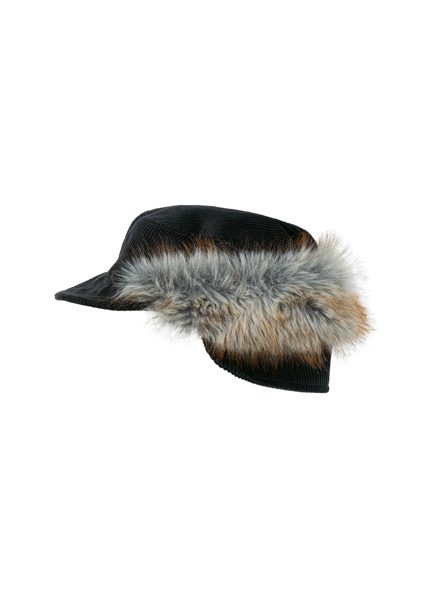 Corduroy Fur Hat
