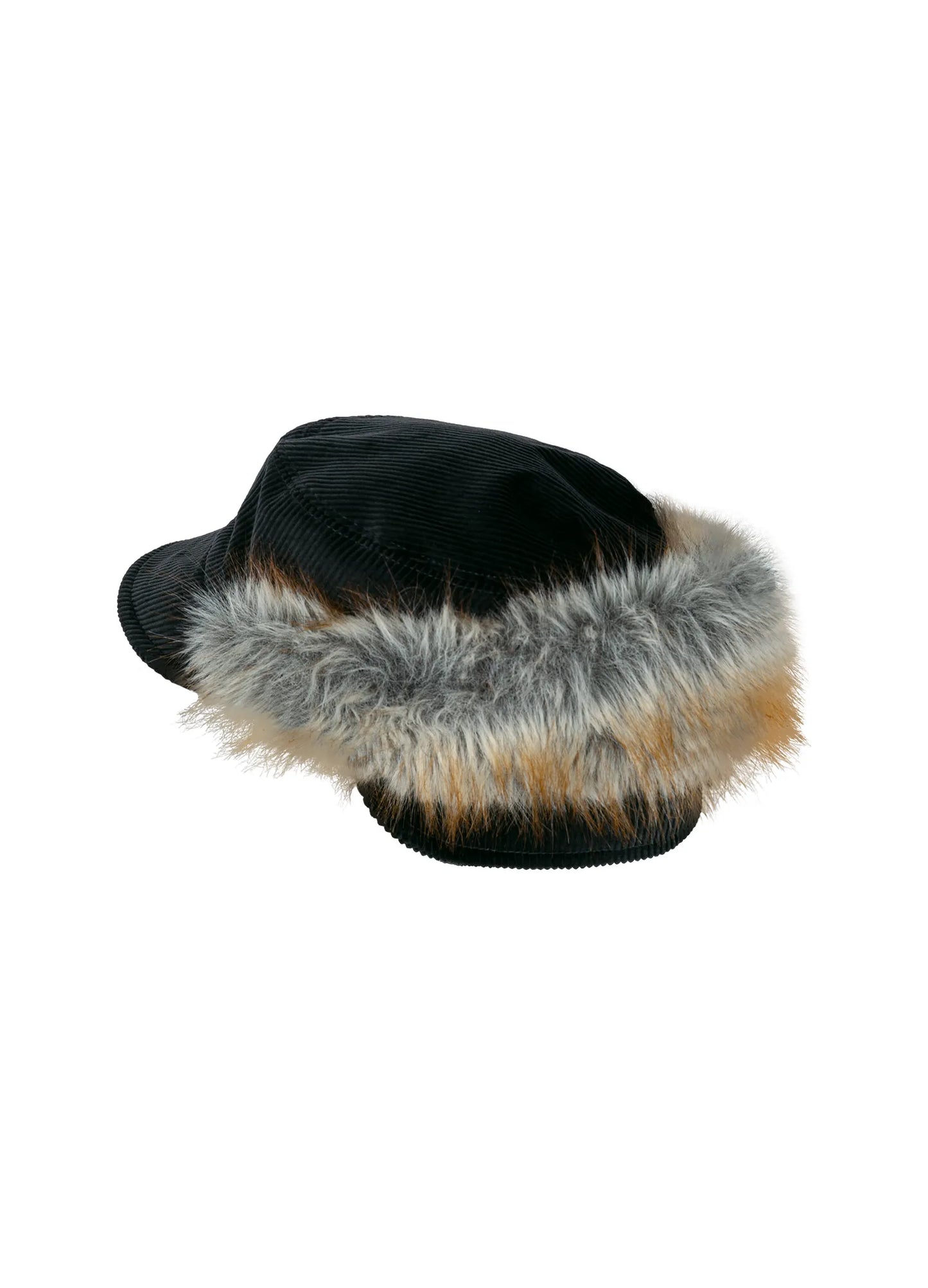 Corduroy Fur Hat