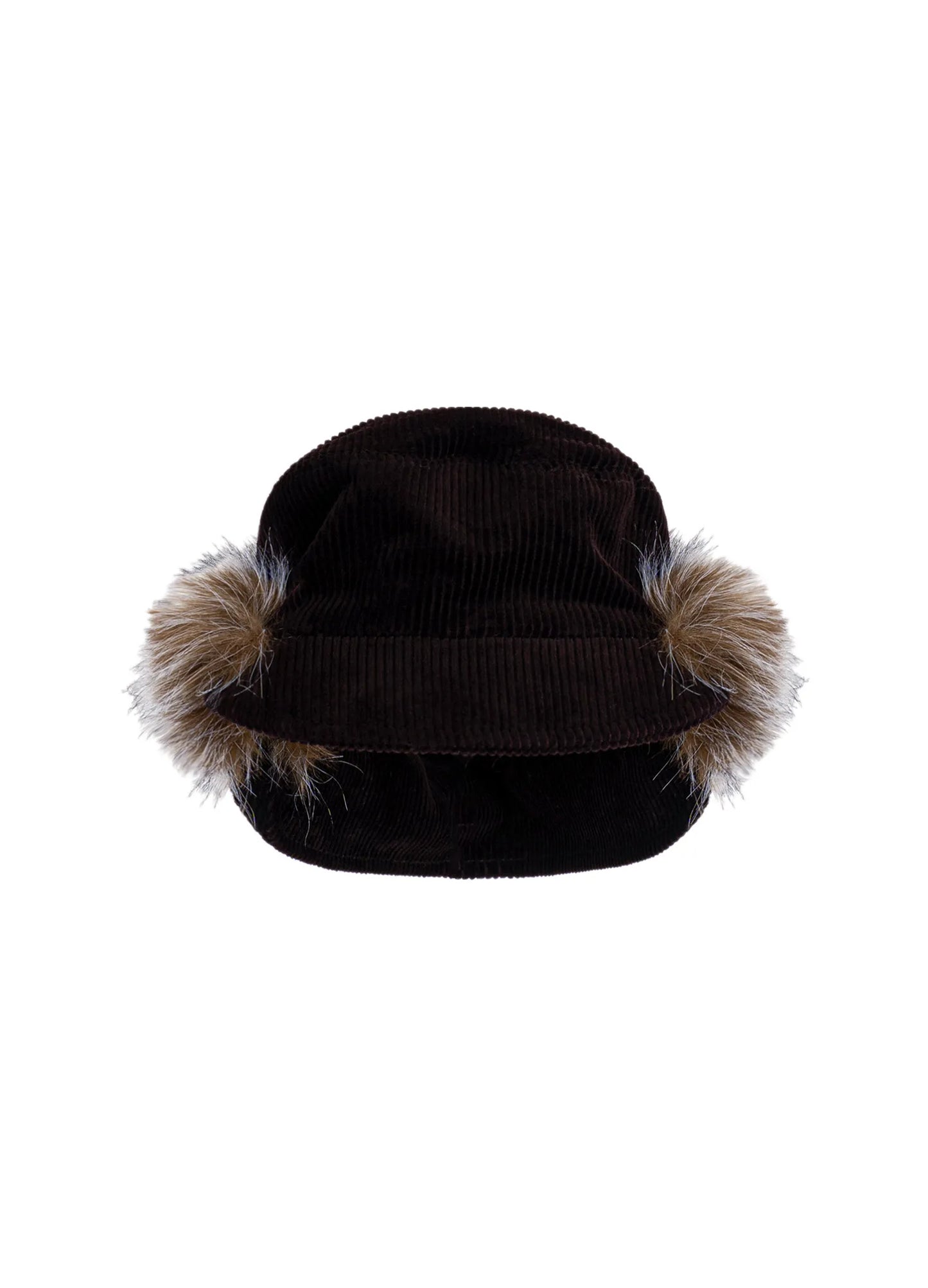 Corduroy Fur Hat