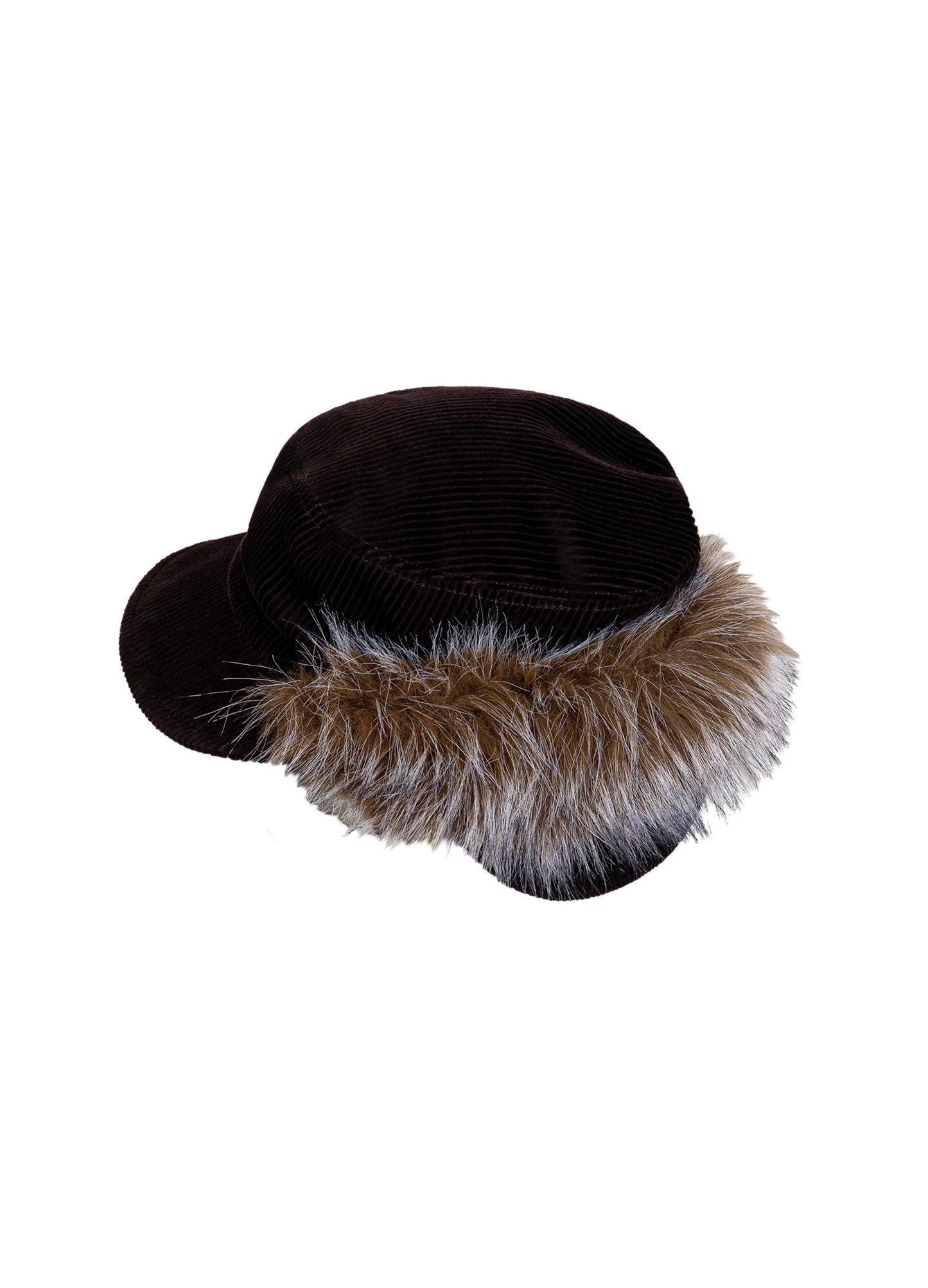 Corduroy Fur Hat