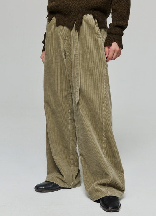 Corduroy Wide Trousers