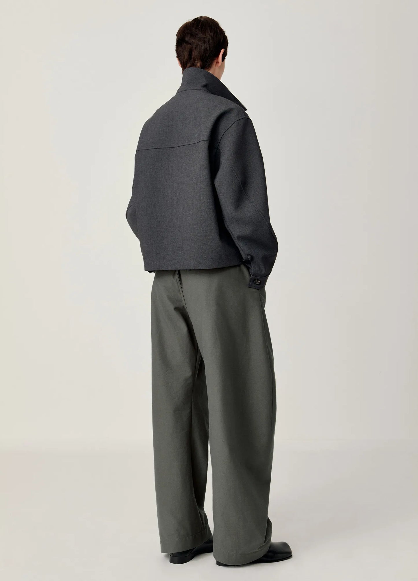 Cropped Lapel Jacket