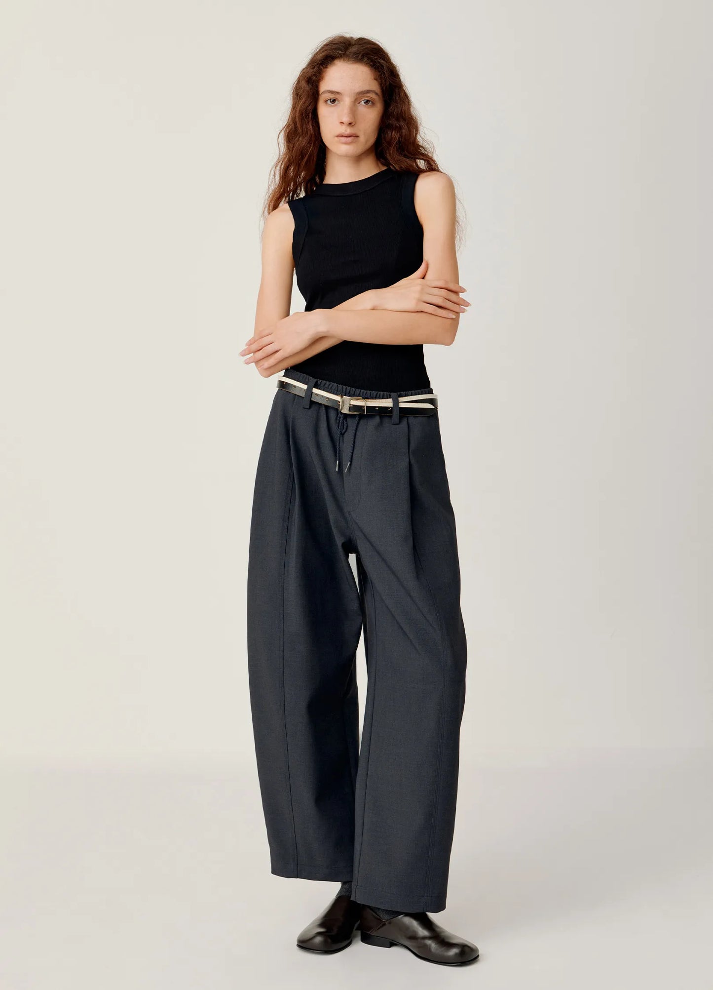 Cropped Suit Trousers