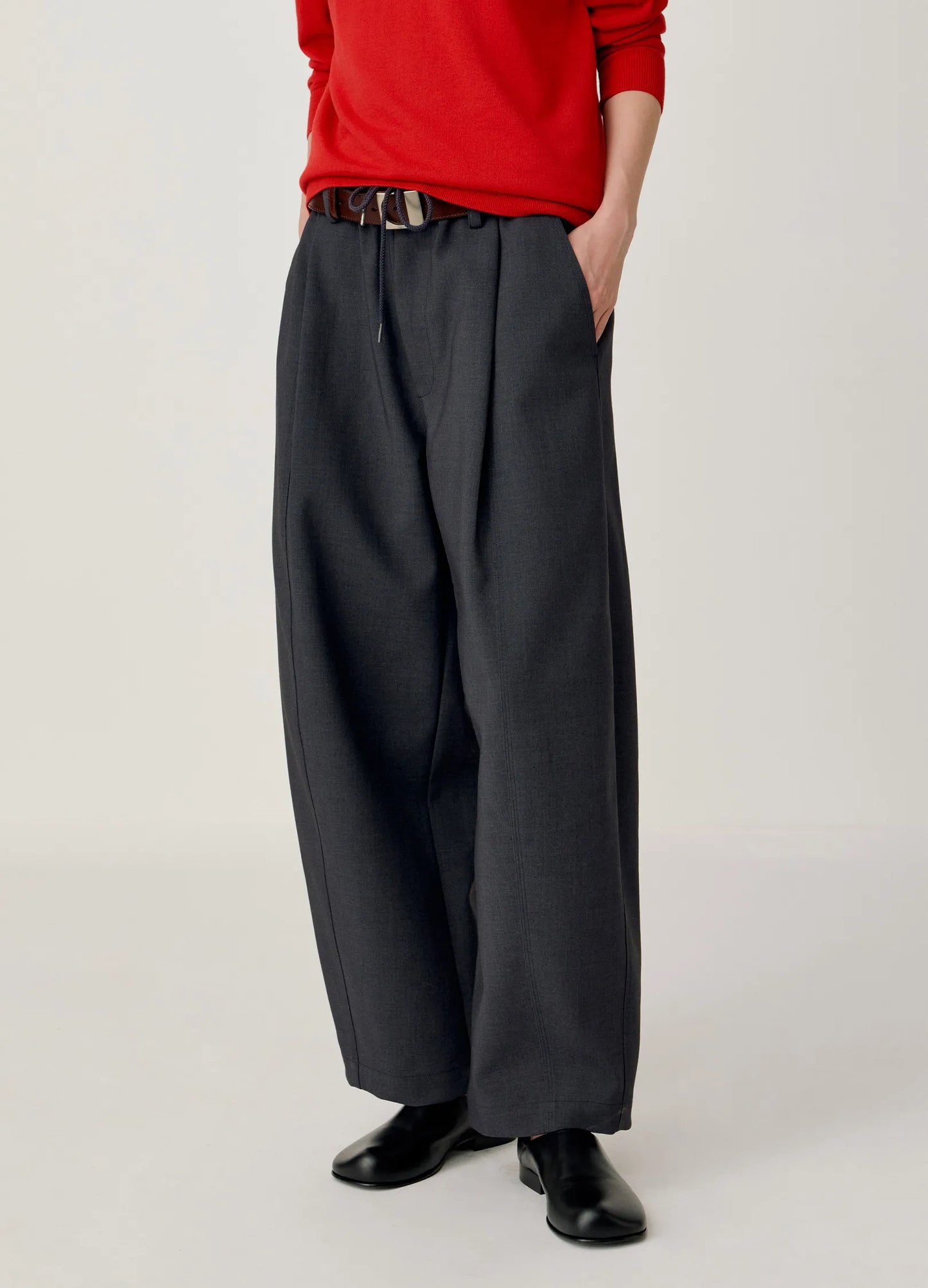 Cropped Suit Trousers