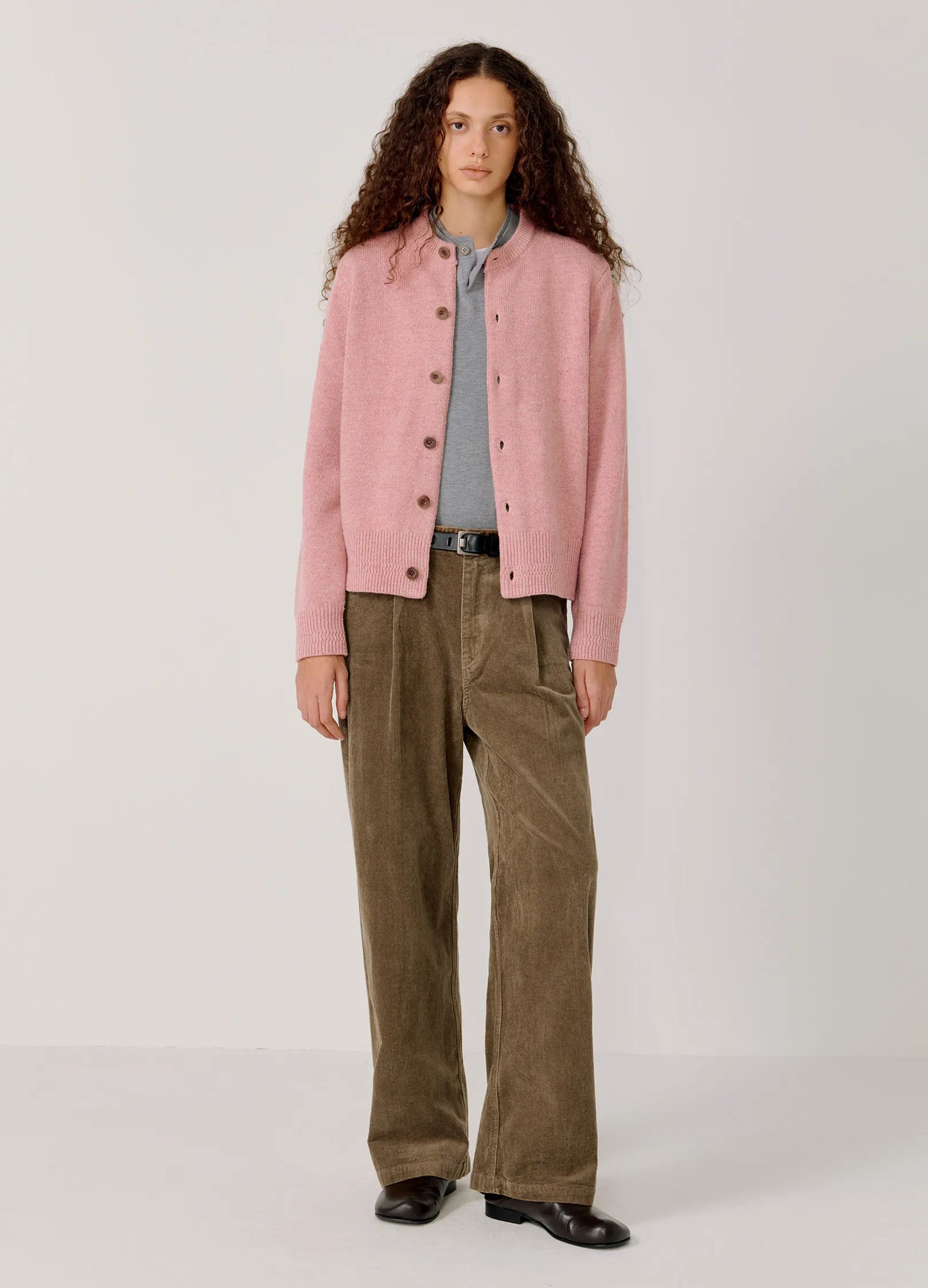 Cropped Wool Cardigan