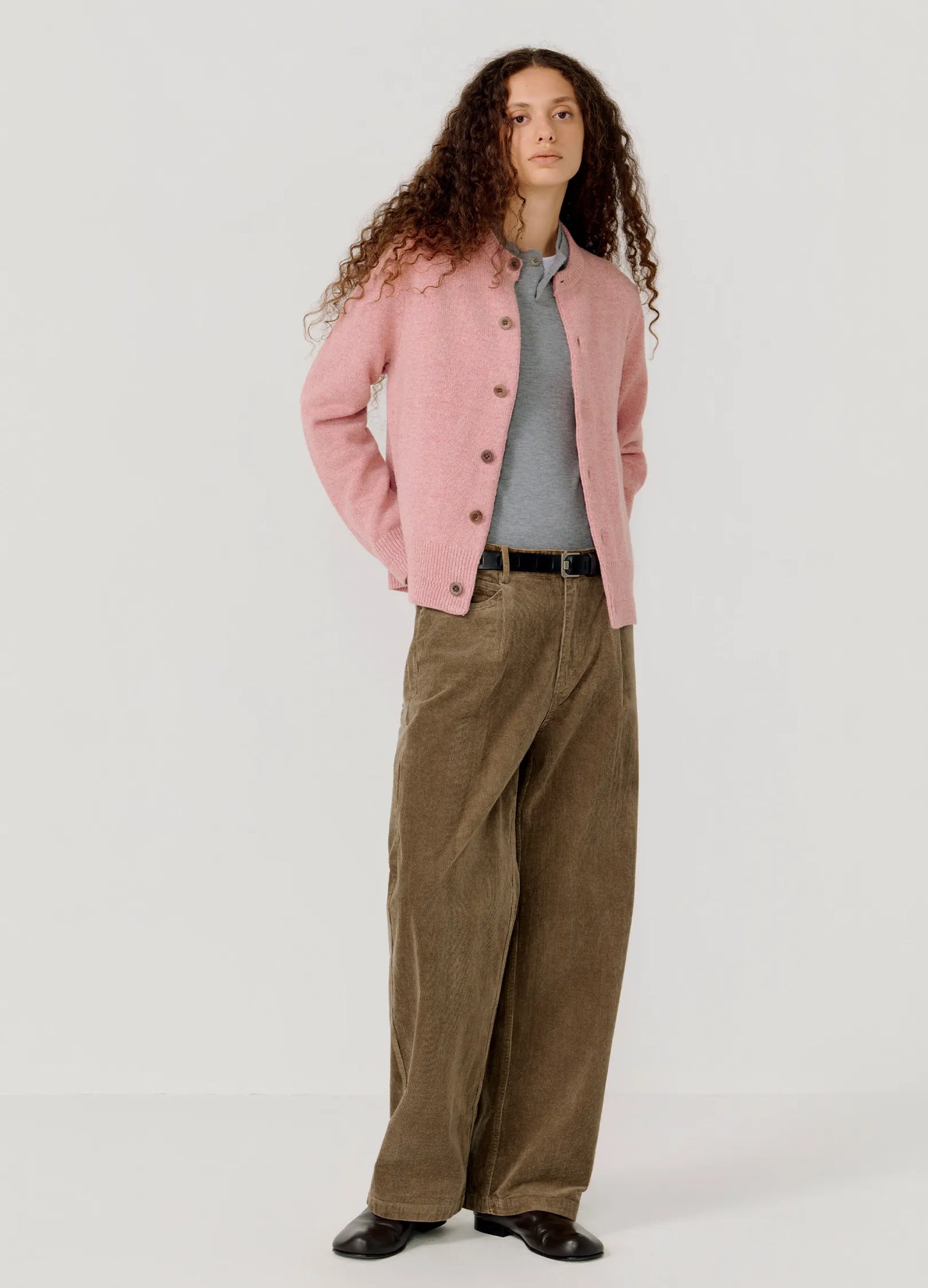 Cropped Wool Cardigan