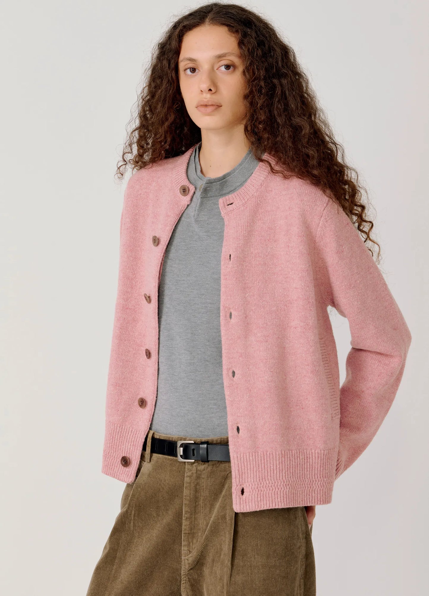 Cropped Wool Cardigan