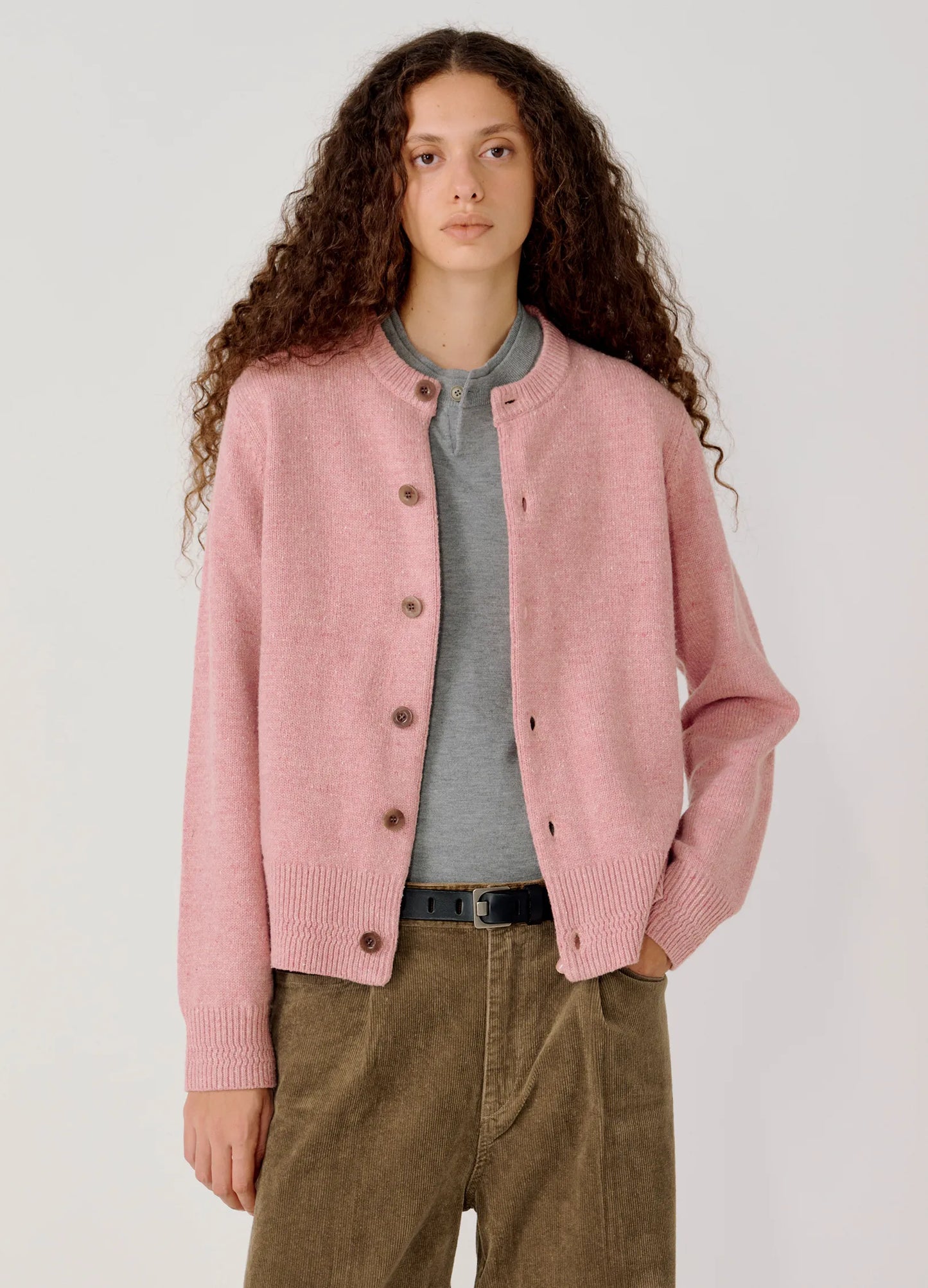 Cropped Wool Cardigan