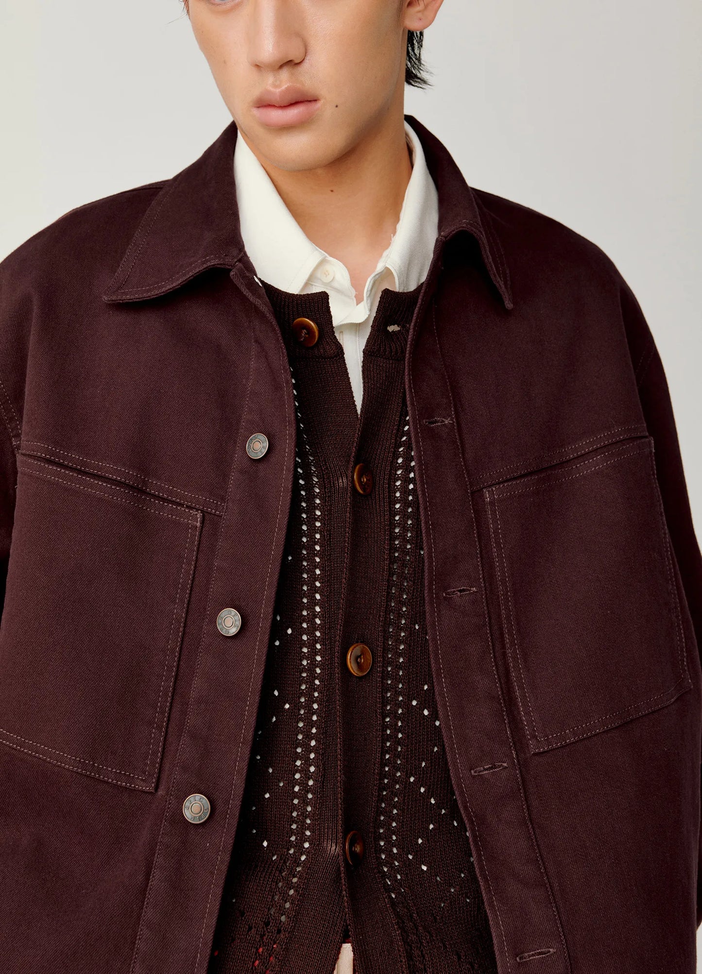 Curved Lapel Jacket