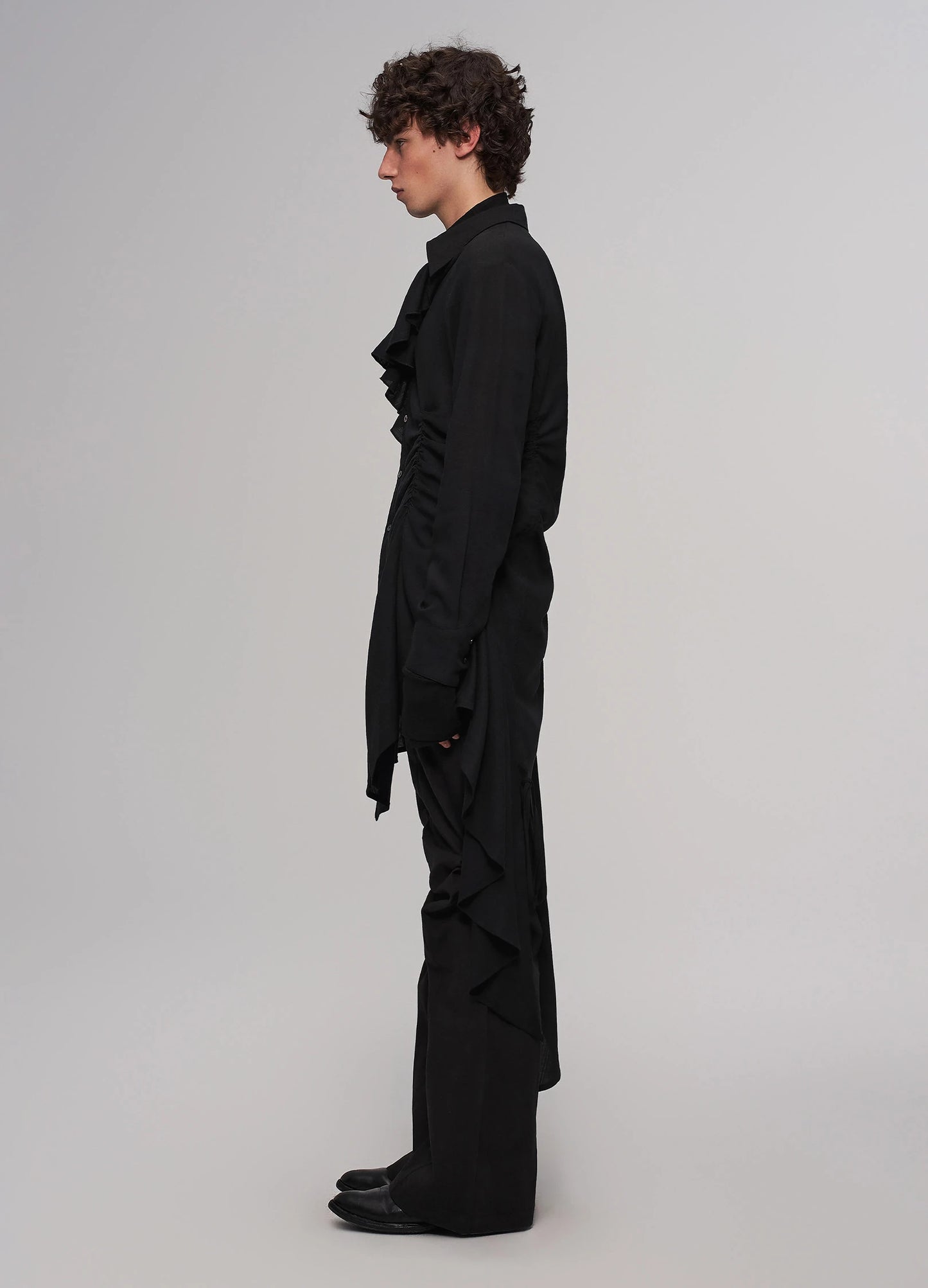 Dark Extended Shirt Men