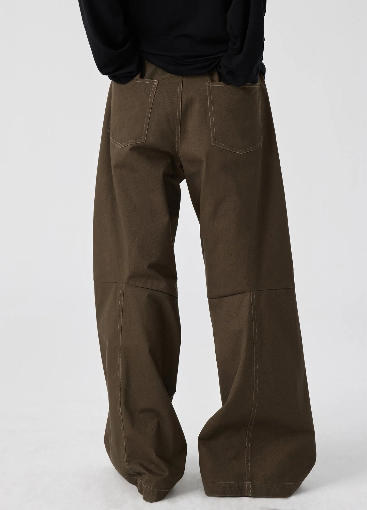 Darted Light Cotton Trousers