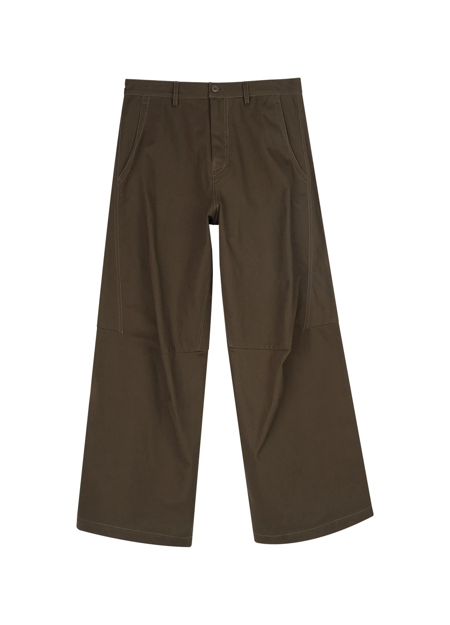 Darted Light Cotton Trousers