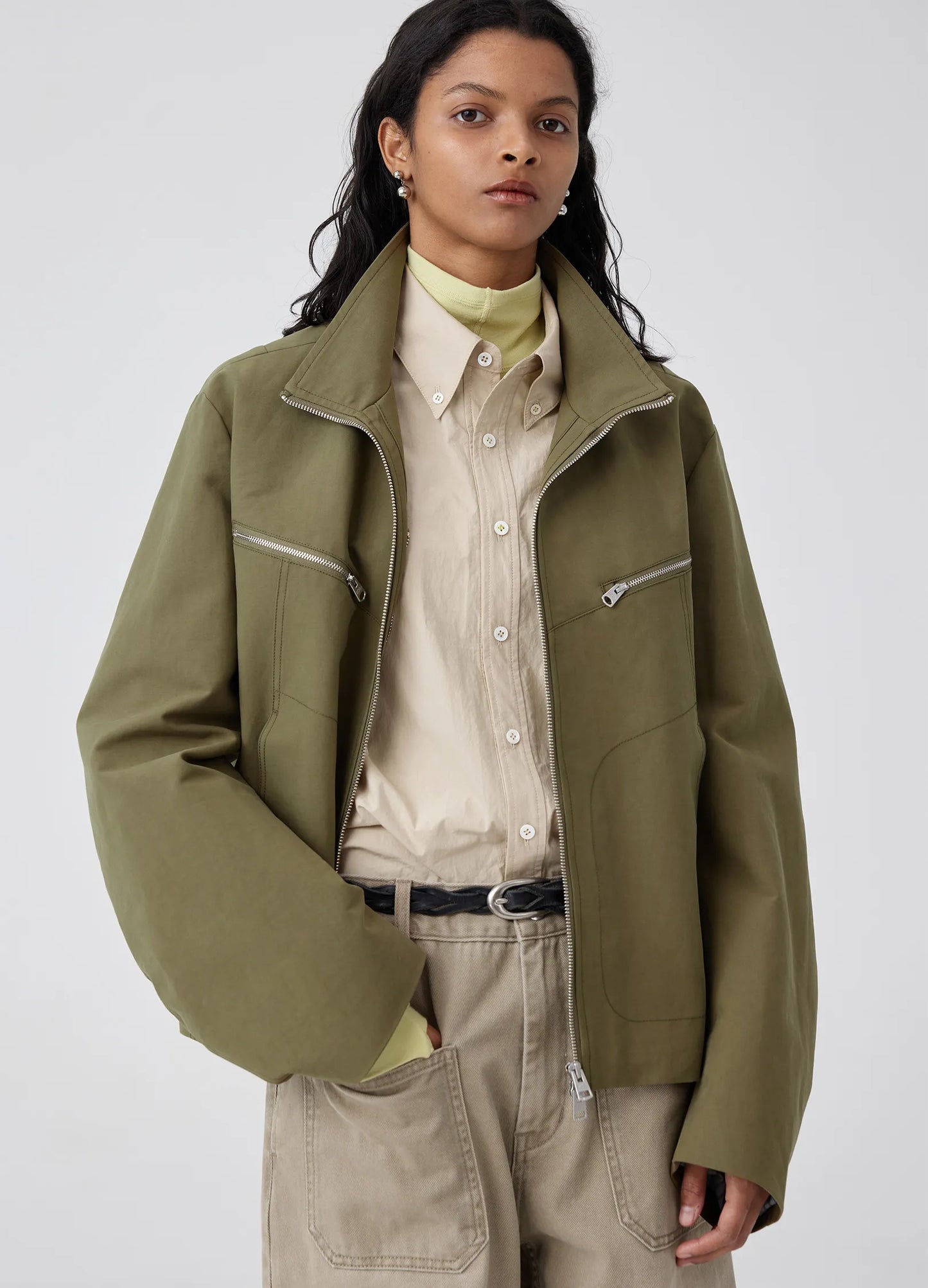 Darted Placket Jacket