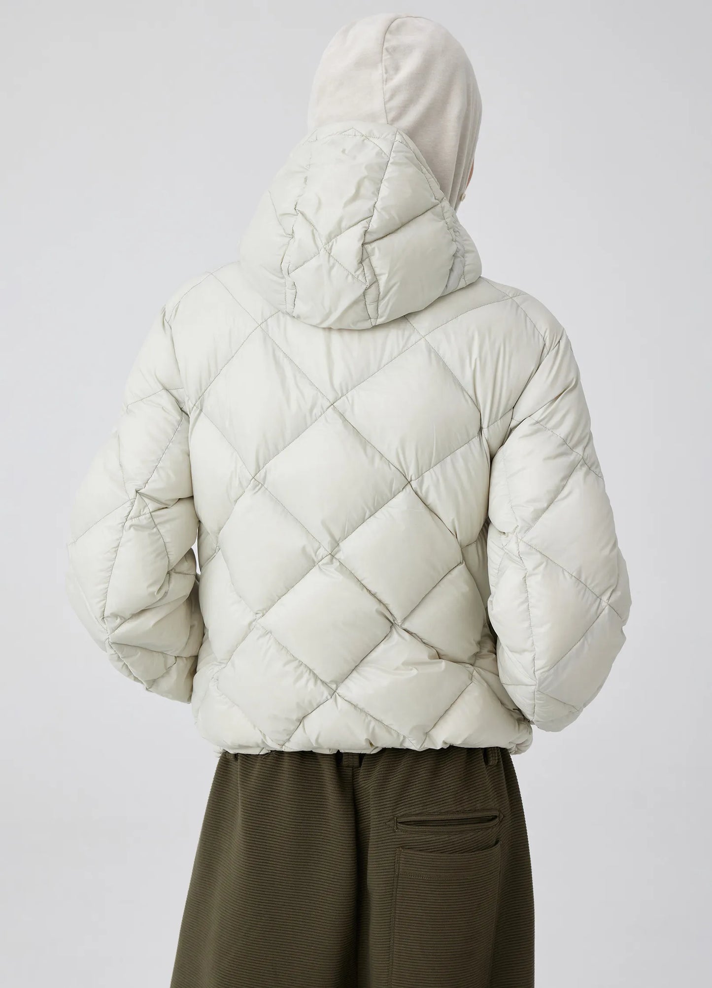 Diamond Quilted Down Jacket