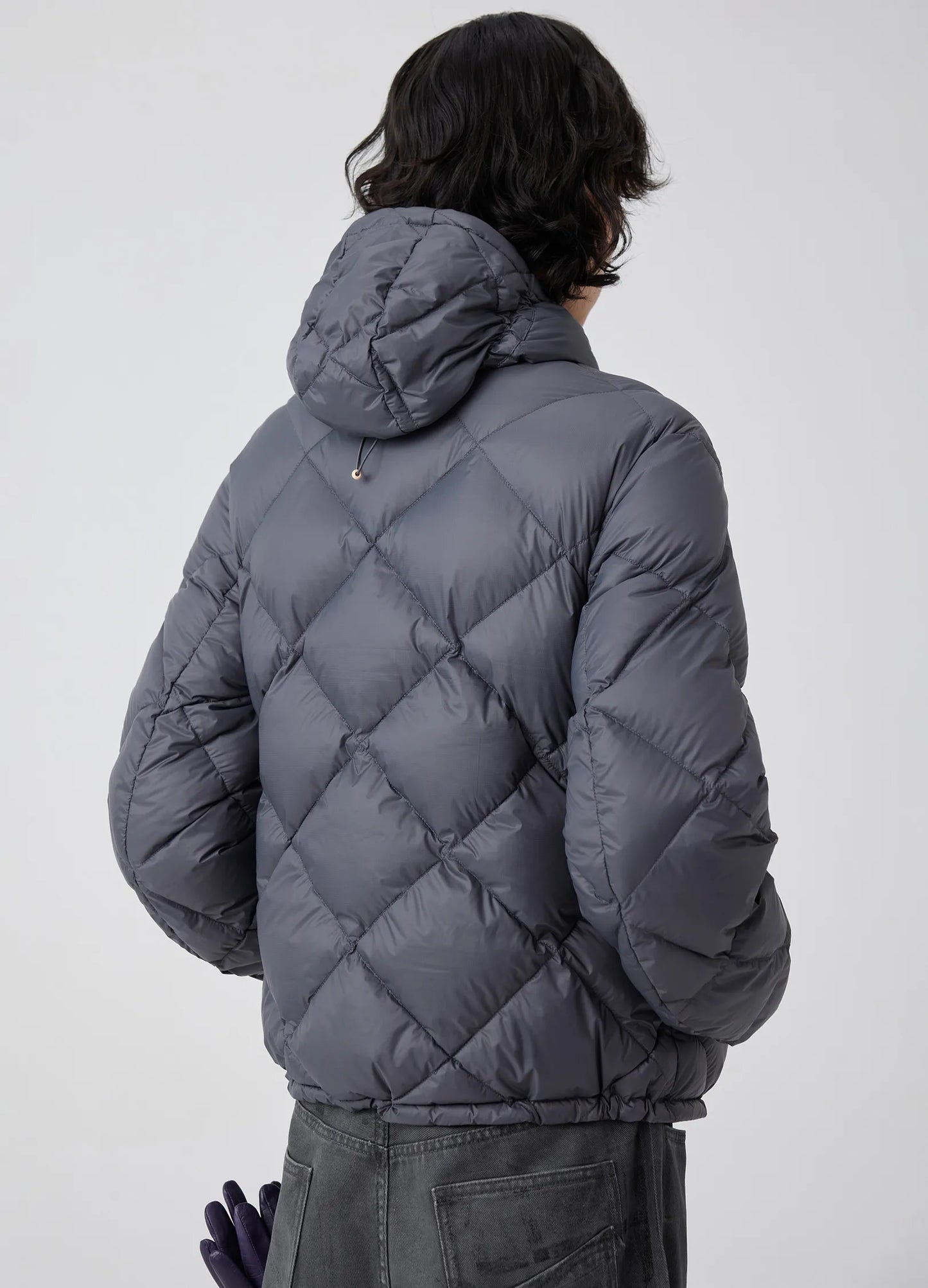 Diamond Quilted Down Jacket