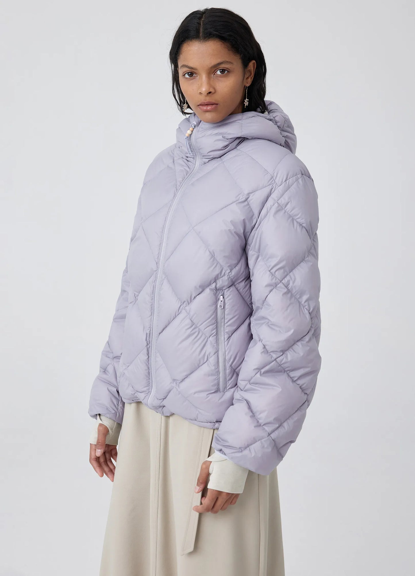 Diamond Quilted Down Jacket