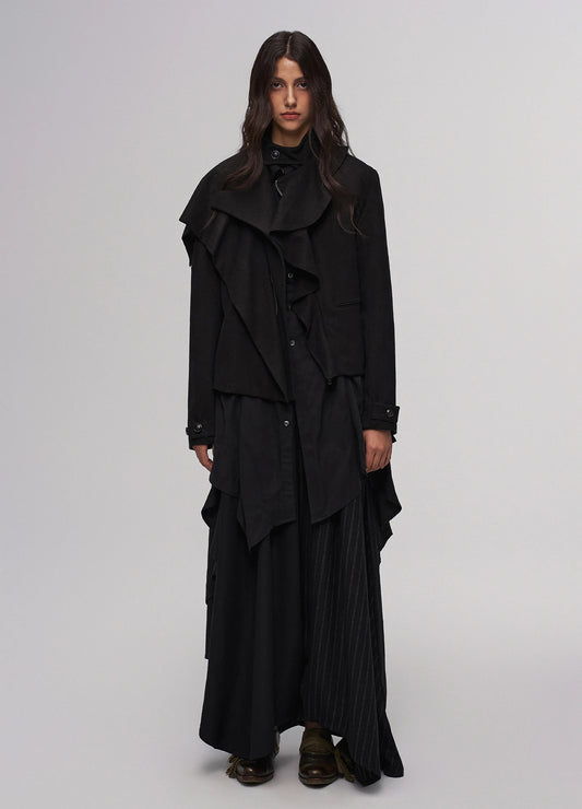 Distressed Collar Jacket