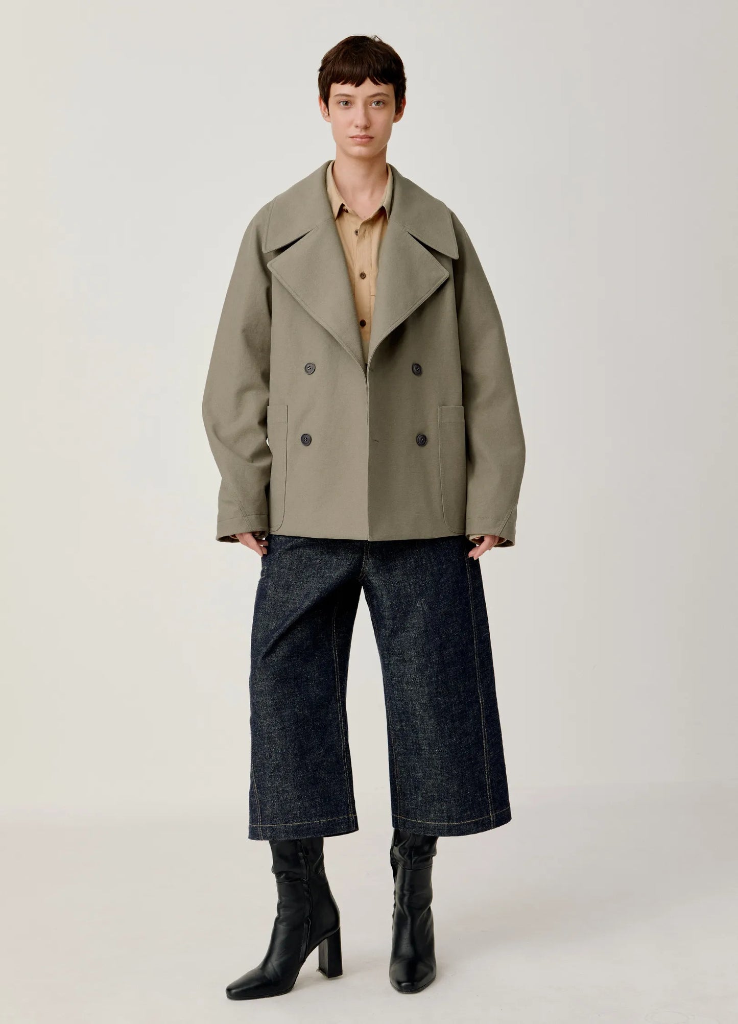 Double Breasted Lapel Jacket