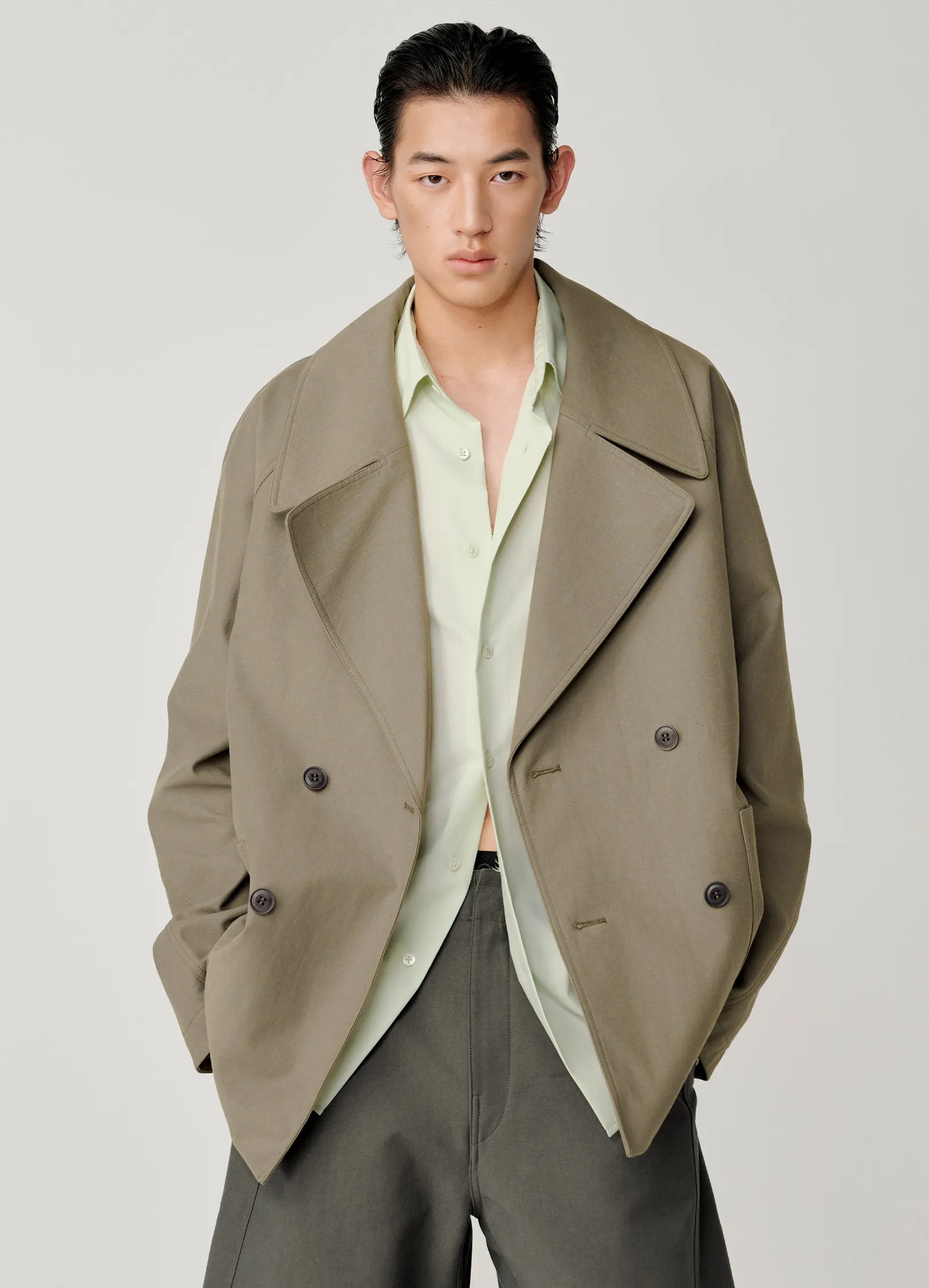 Double Breasted Lapel Jacket