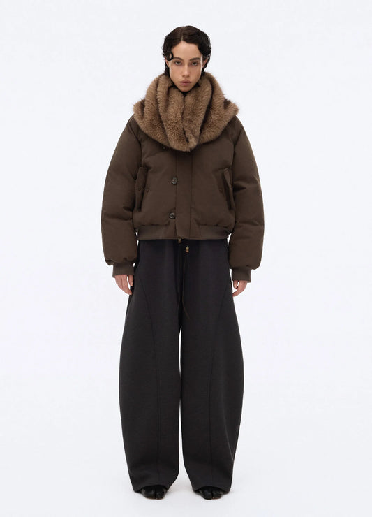 Drawstring Knit Trousers