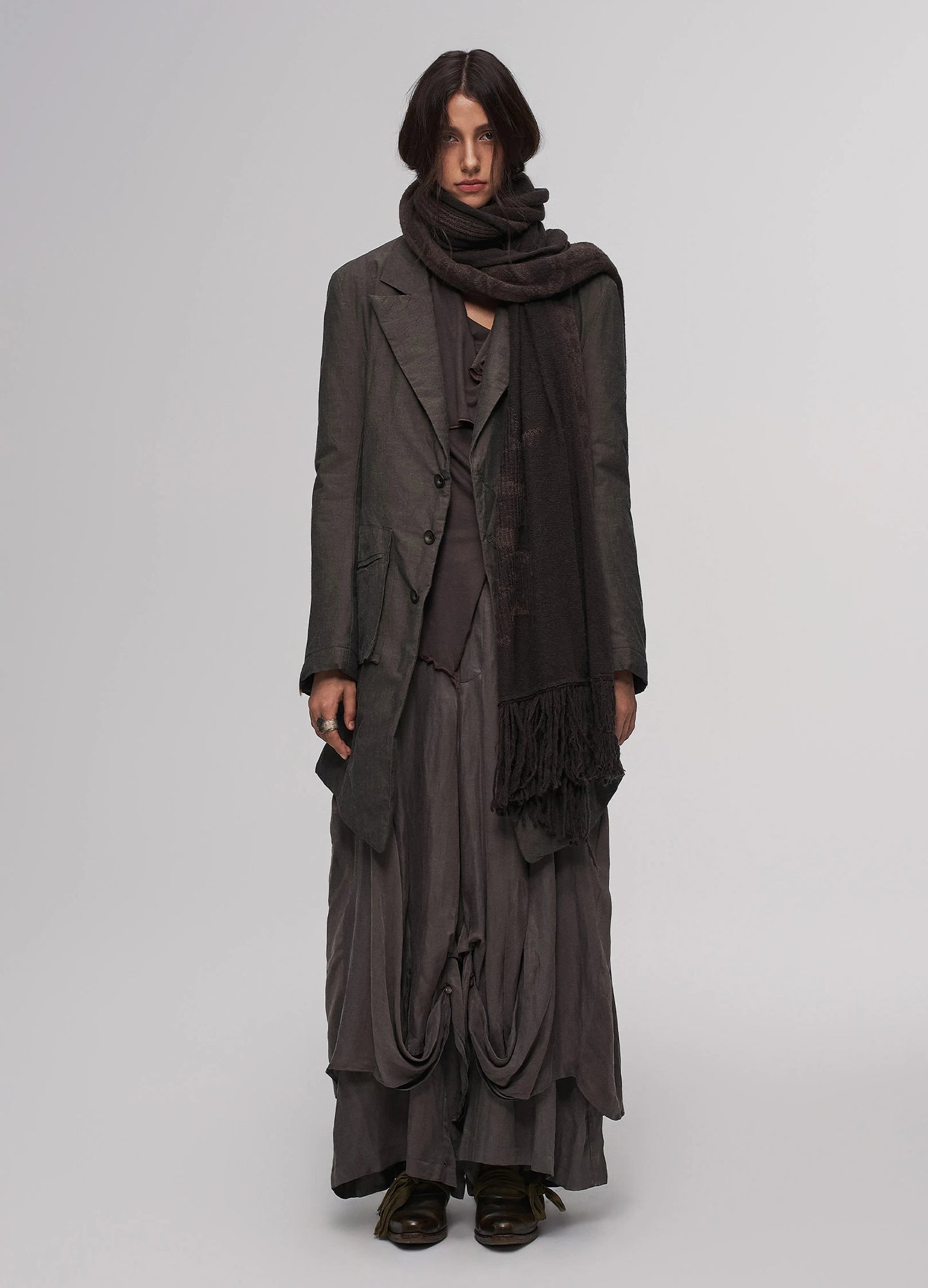 Embroidered Blazer Coat