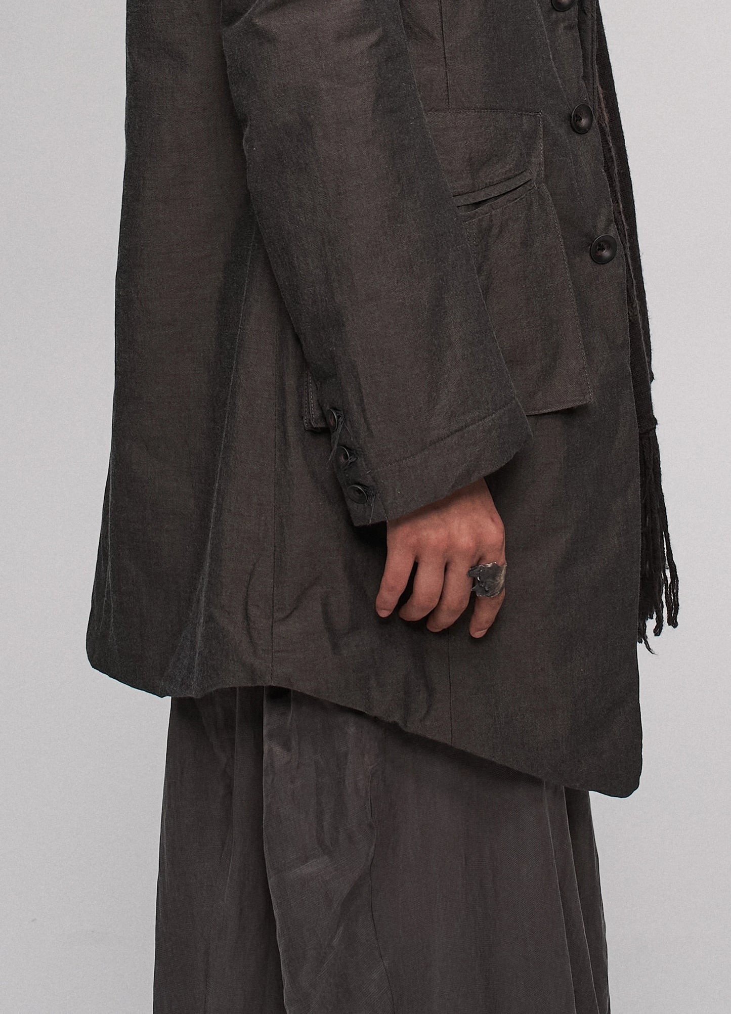 Embroidered Blazer Coat