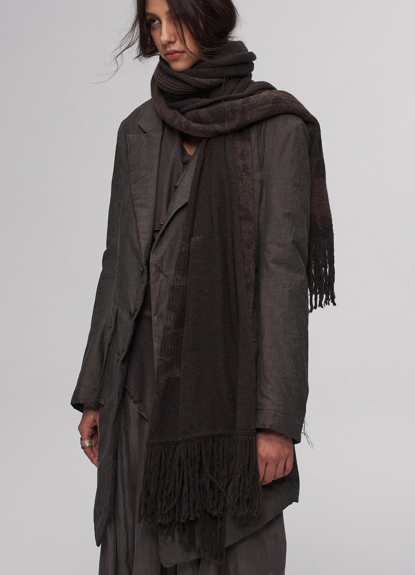 Embroidered Blazer Coat