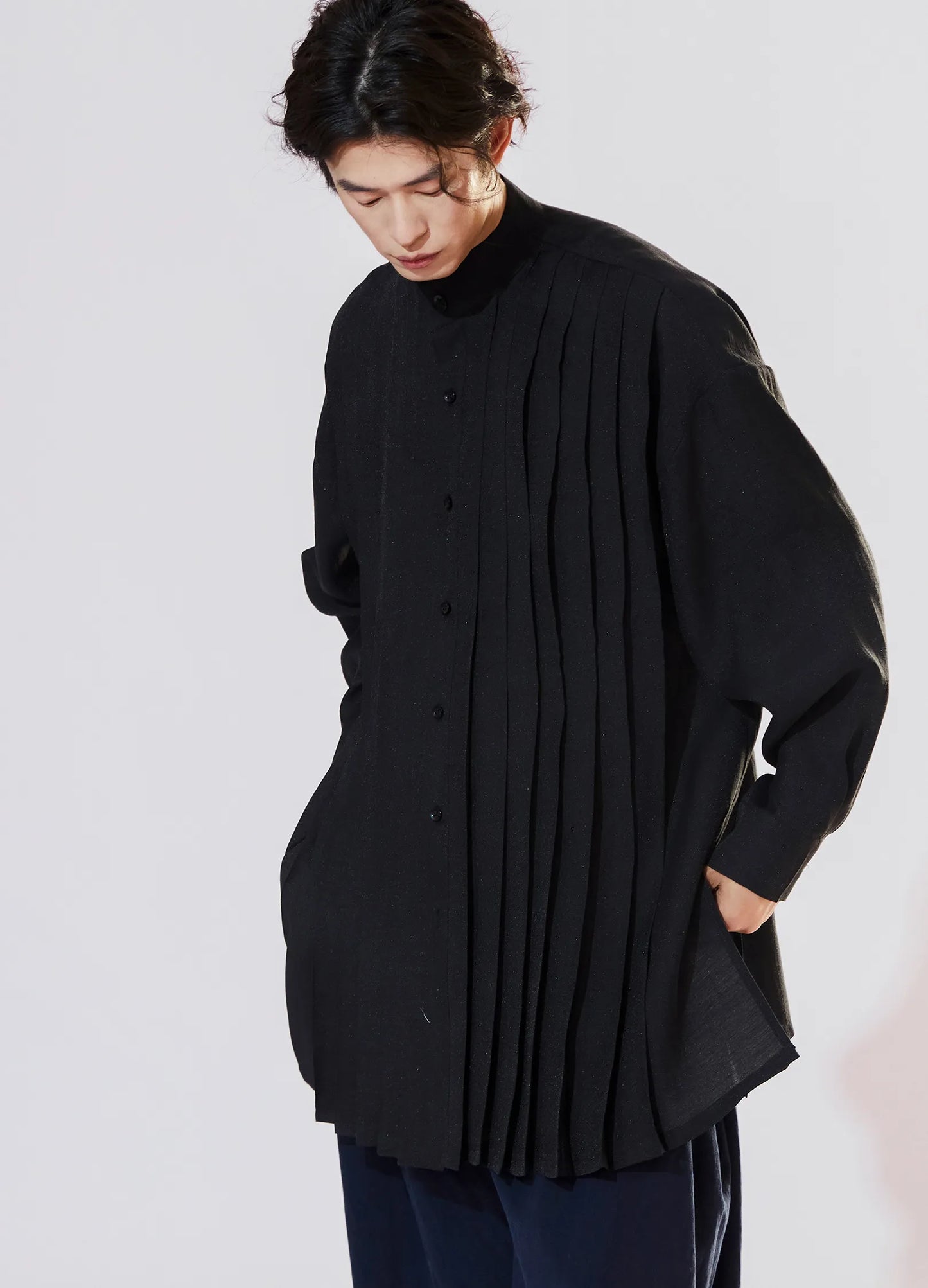 Extended Pleated Shirt