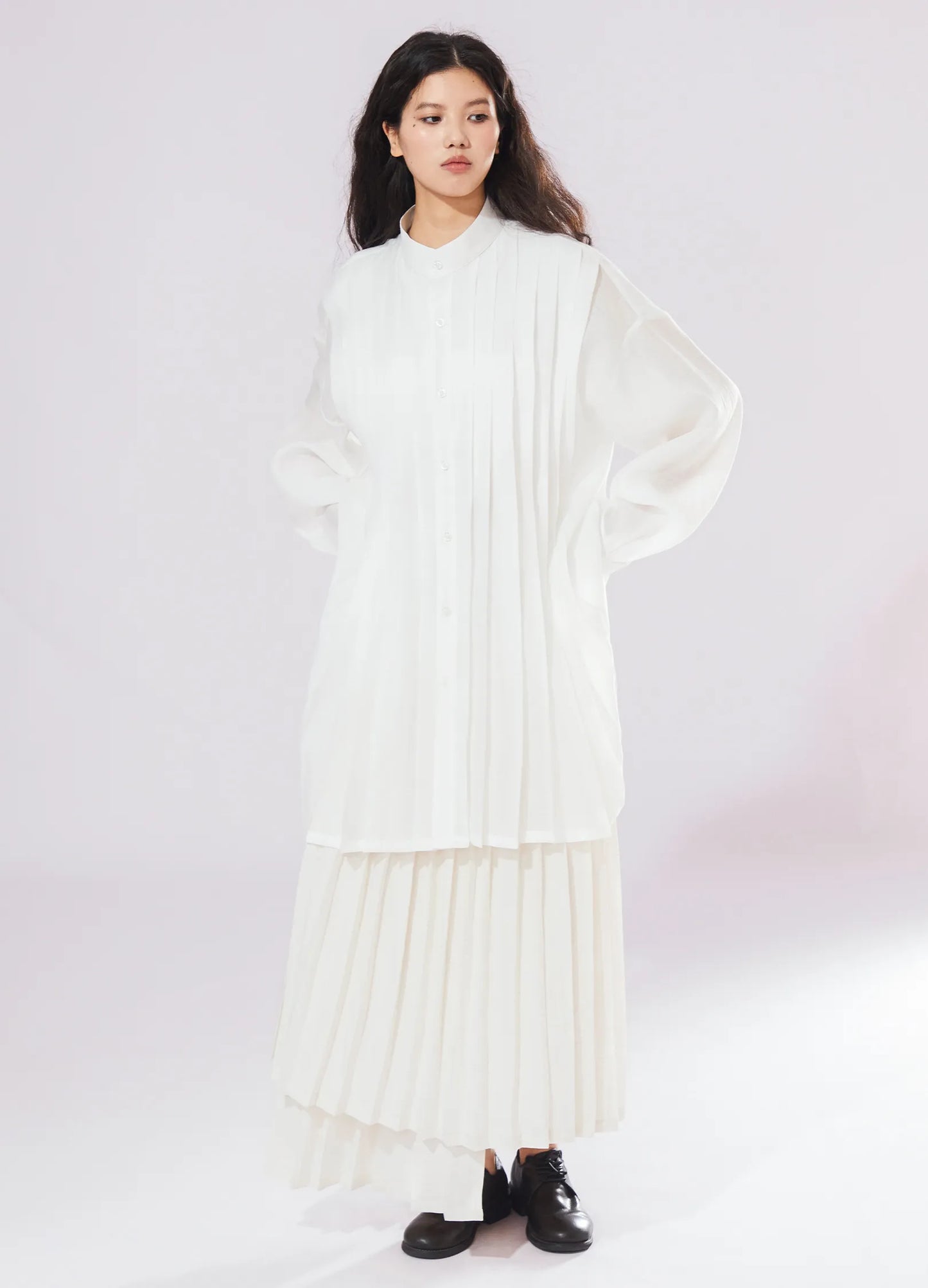 Extended Pleated Shirt