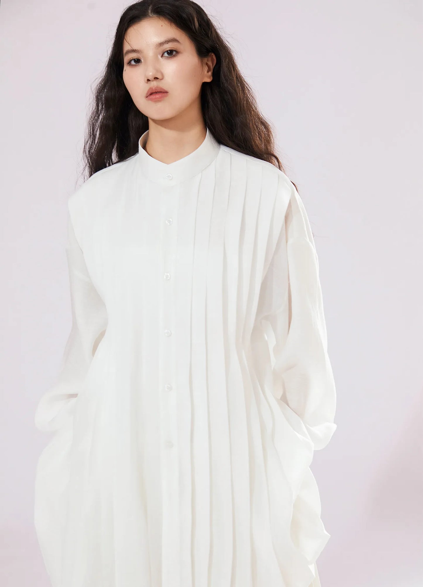 Extended Pleated Shirt