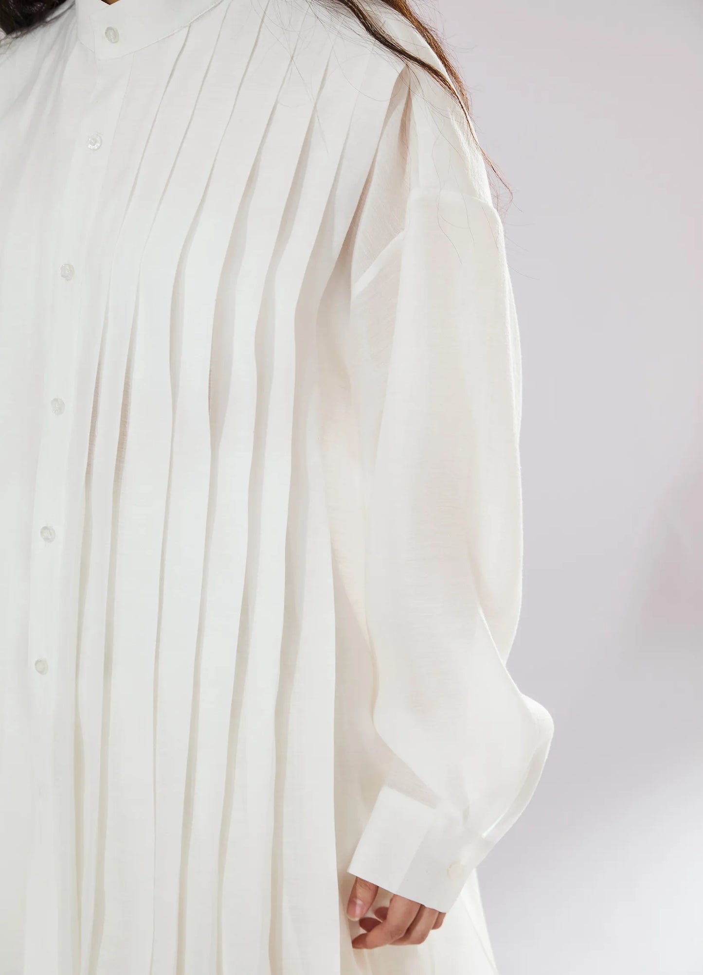 Extended Pleated Shirt
