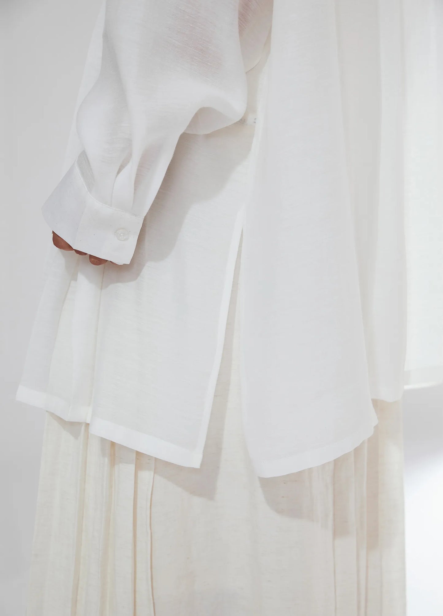 Extended Pleated Shirt