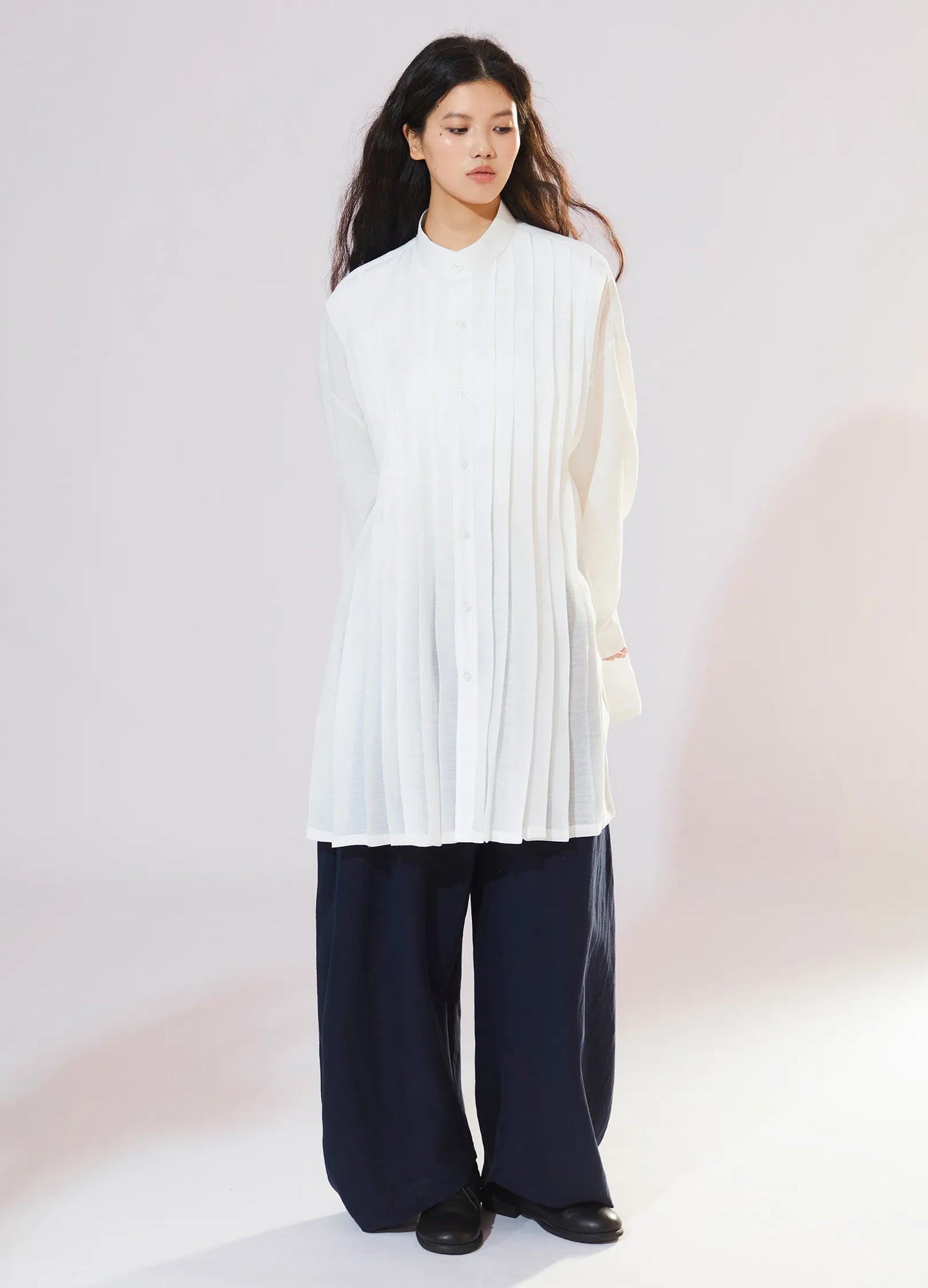 Extended Pleated Shirt