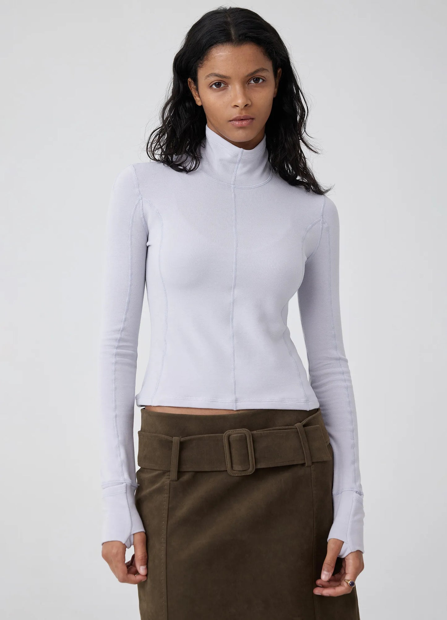 Fitted Turtleneck Womens