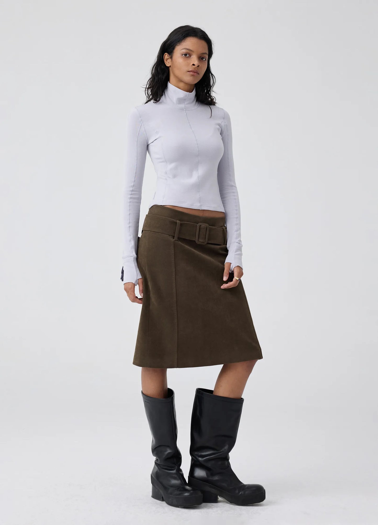 Fitted Turtleneck Womens