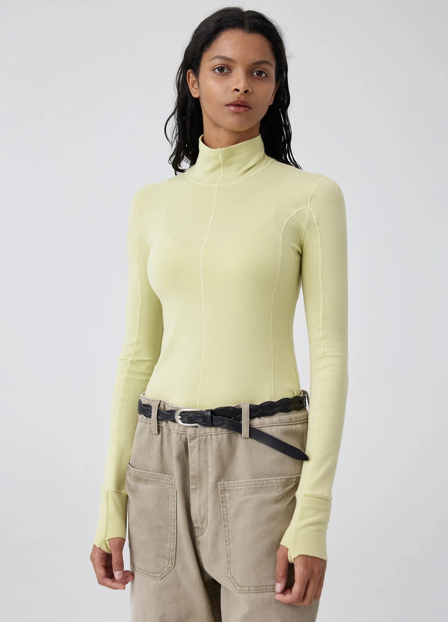 Fitted Turtleneck Womens