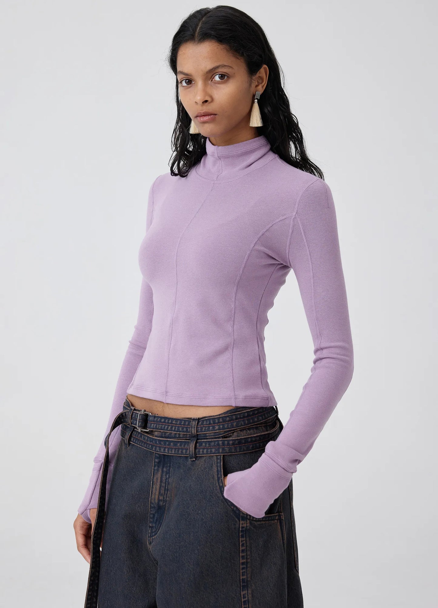 Fitted Turtleneck Womens