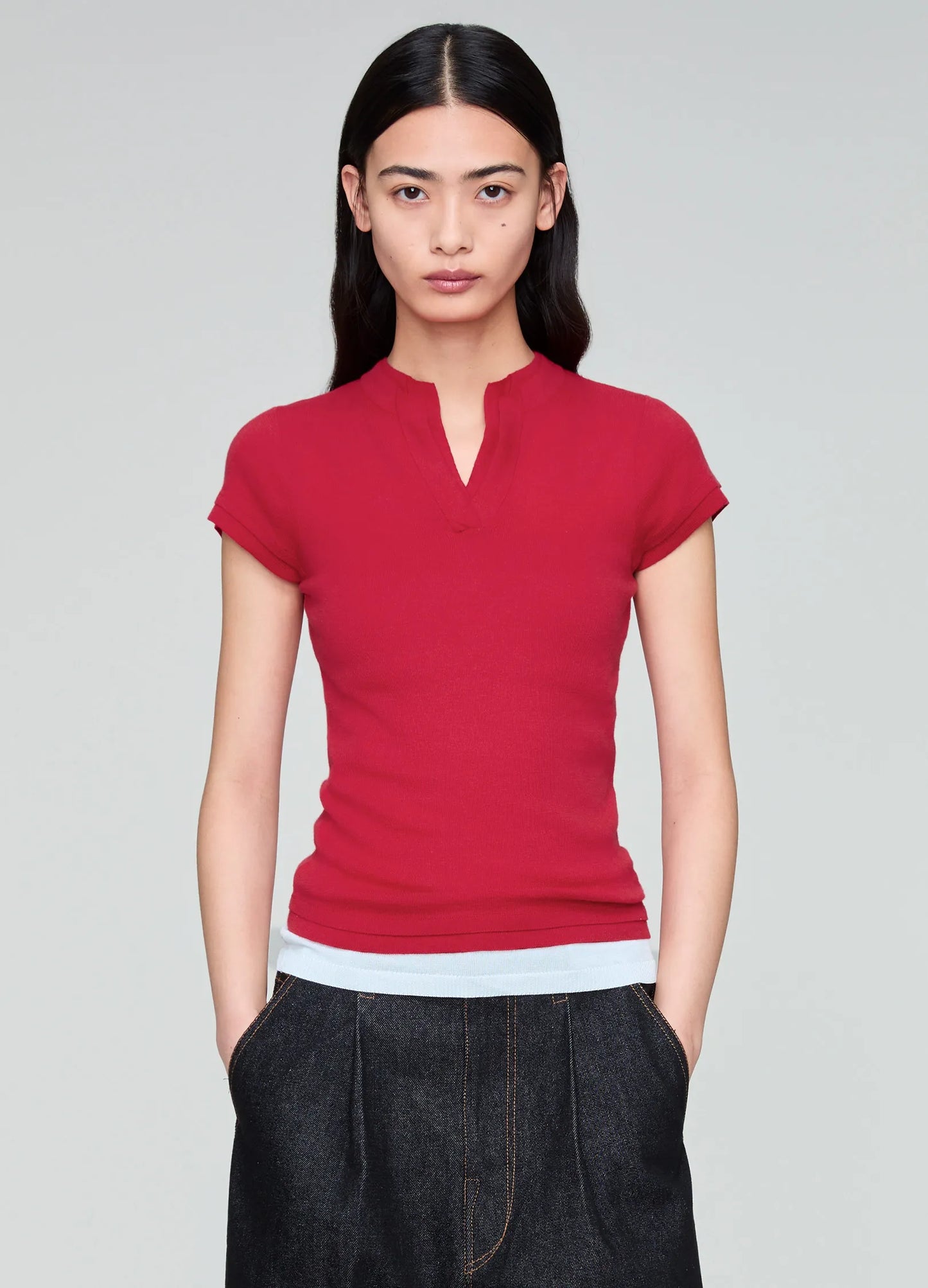 Fitted V Tee