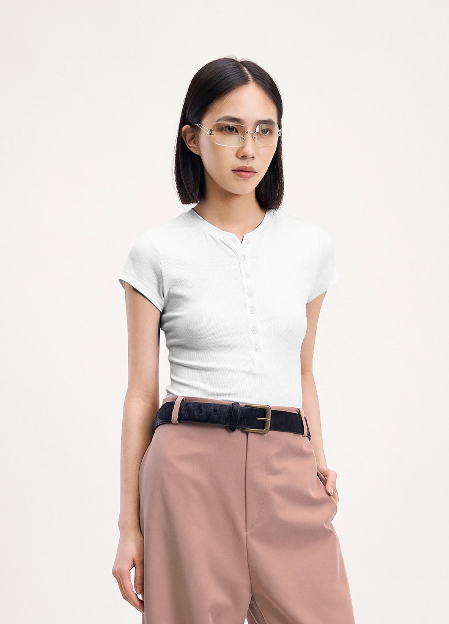 Fitted Short Sleeve Top