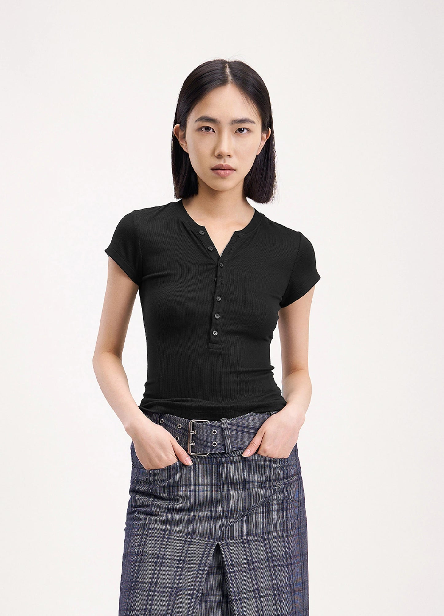 Fitted Short Sleeve Top
