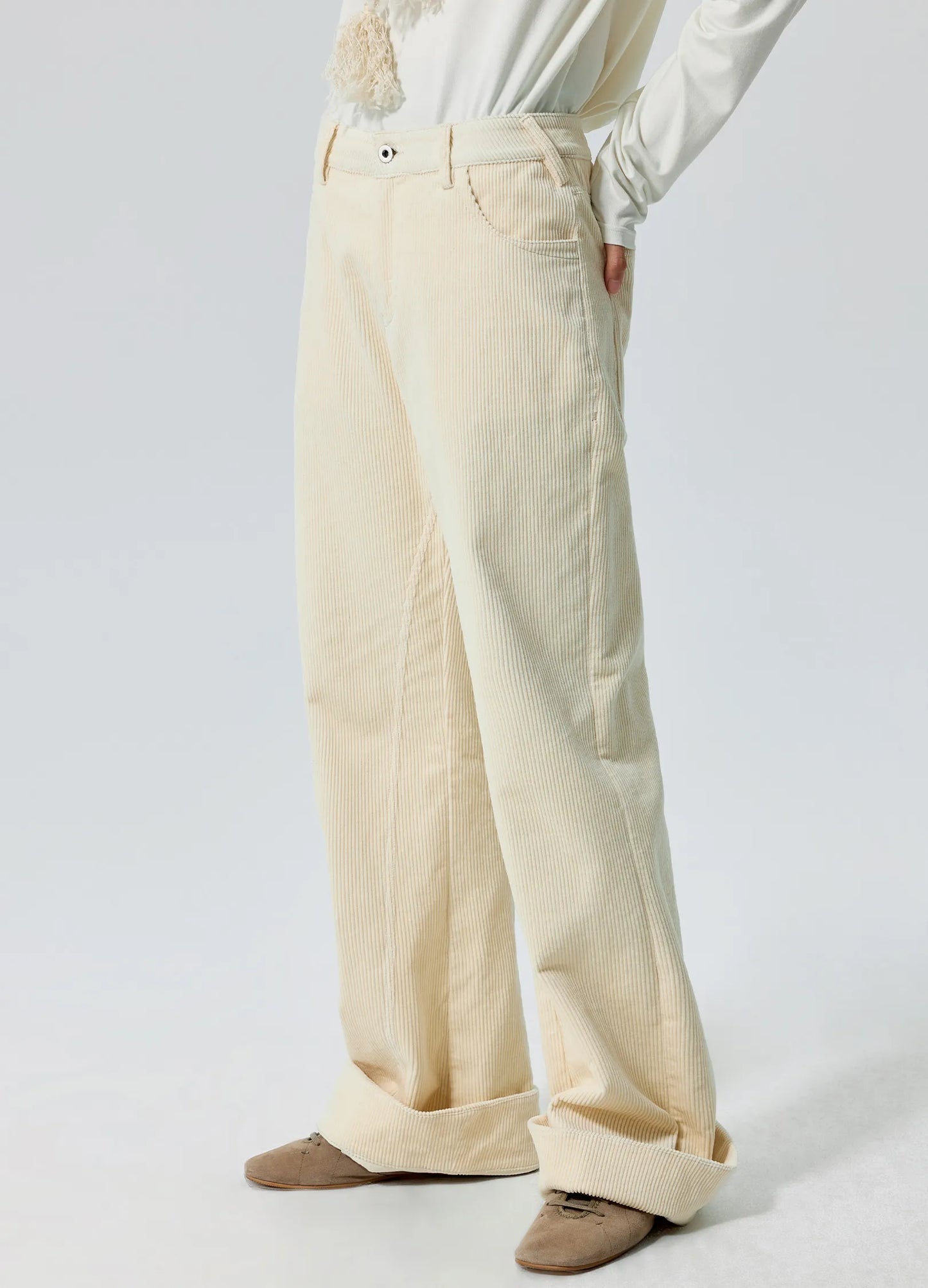 Flared Corduroy Trousers