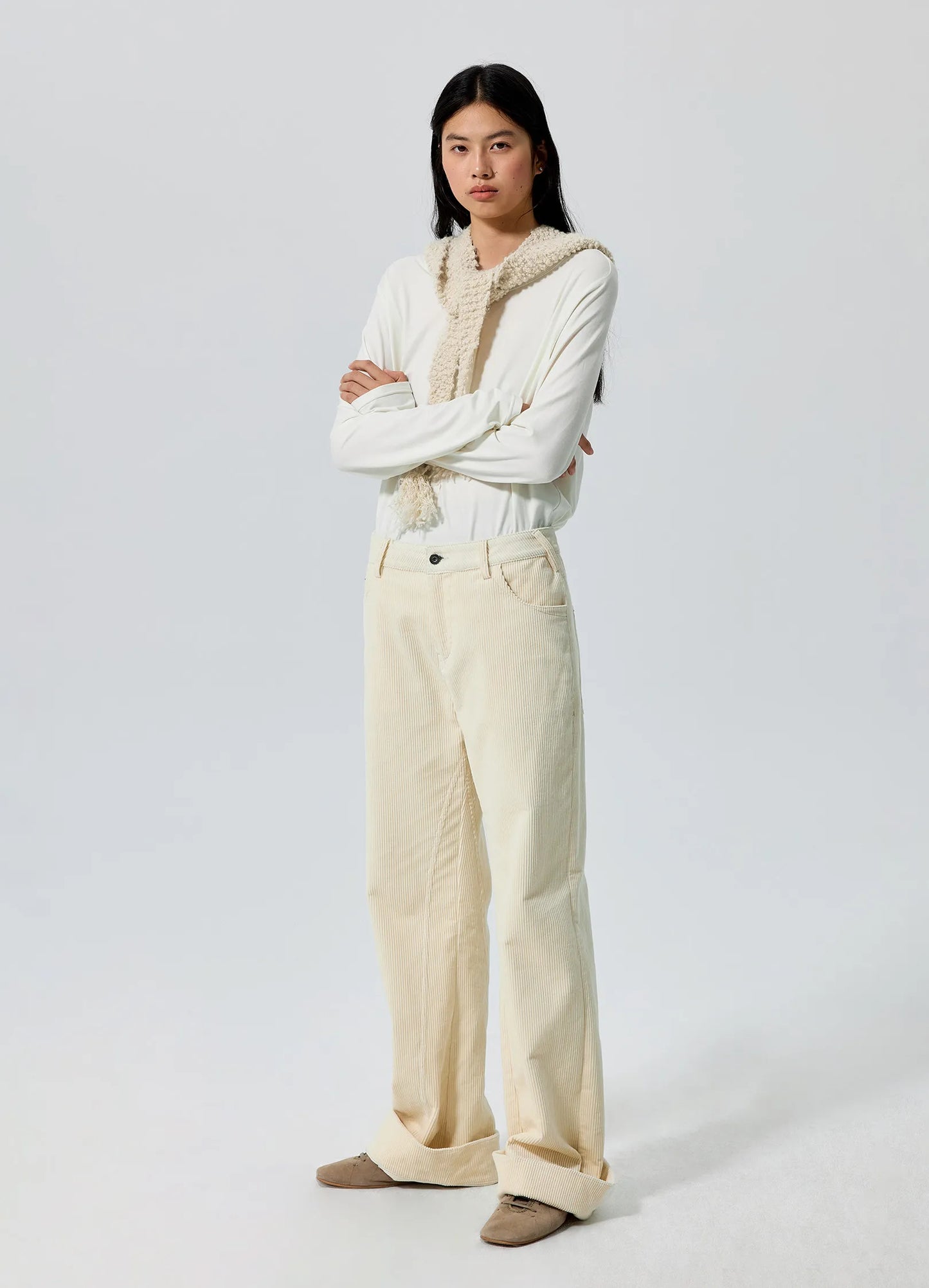 Flared Corduroy Trousers