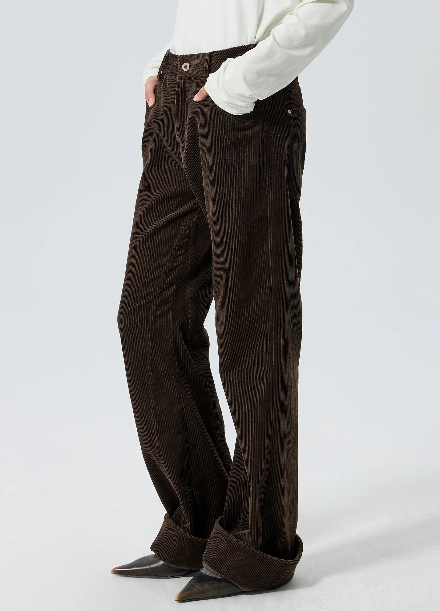 Flared Corduroy Trousers