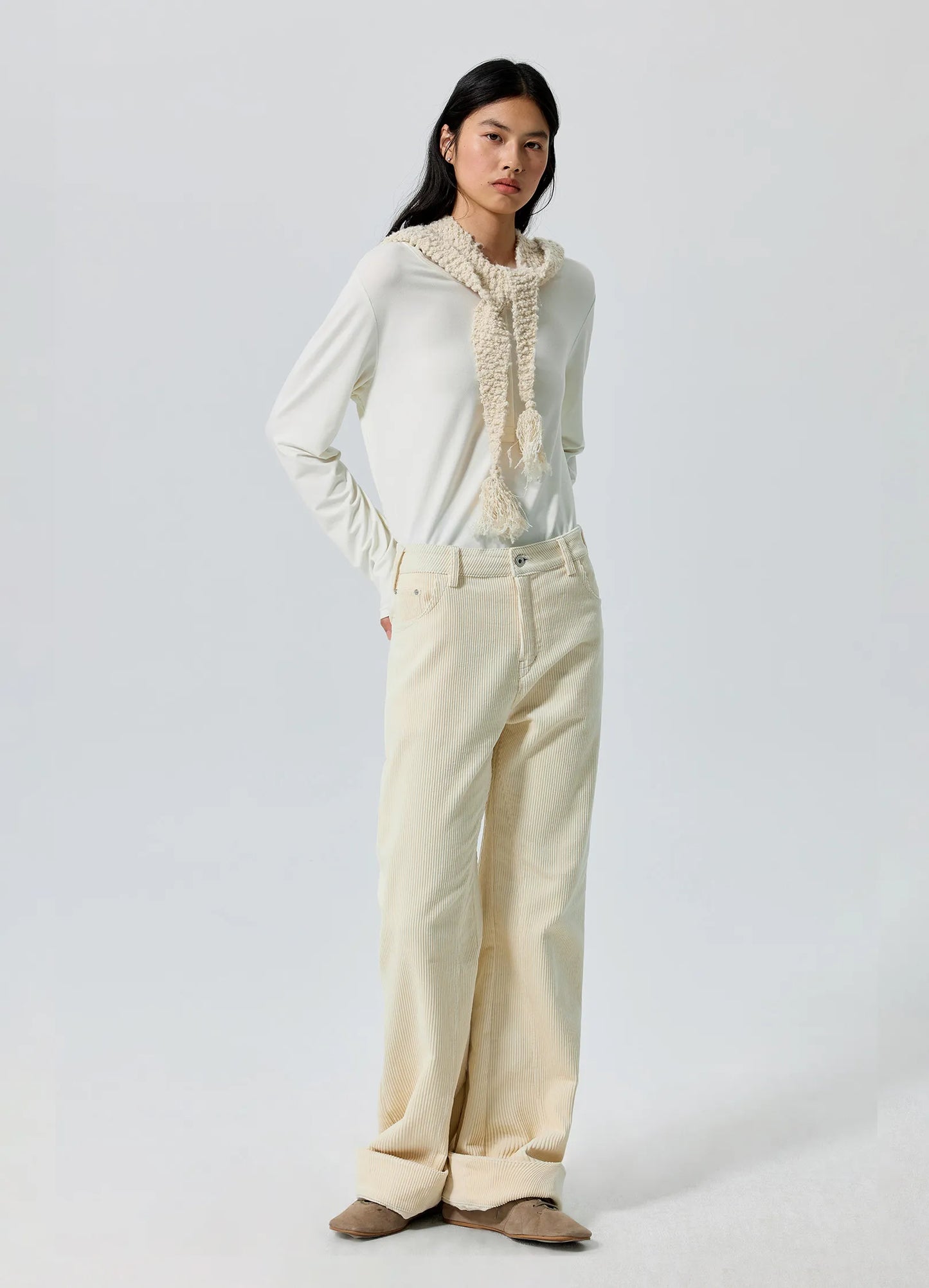 Flared Corduroy Trousers