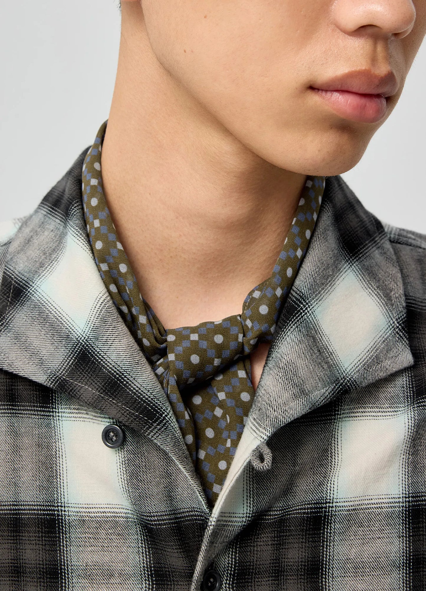 Geo Silk Scarf
