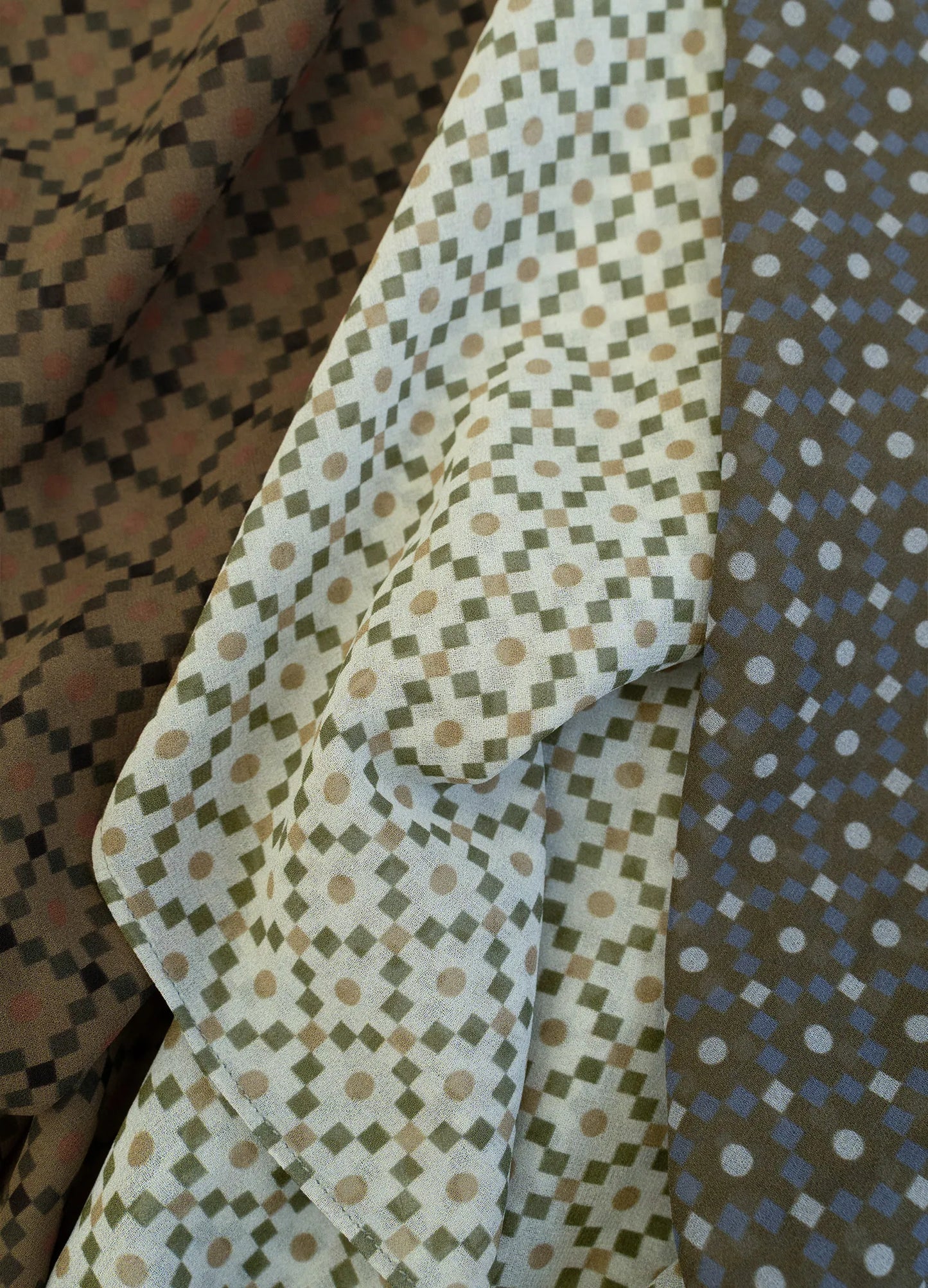 Geo Silk Scarf