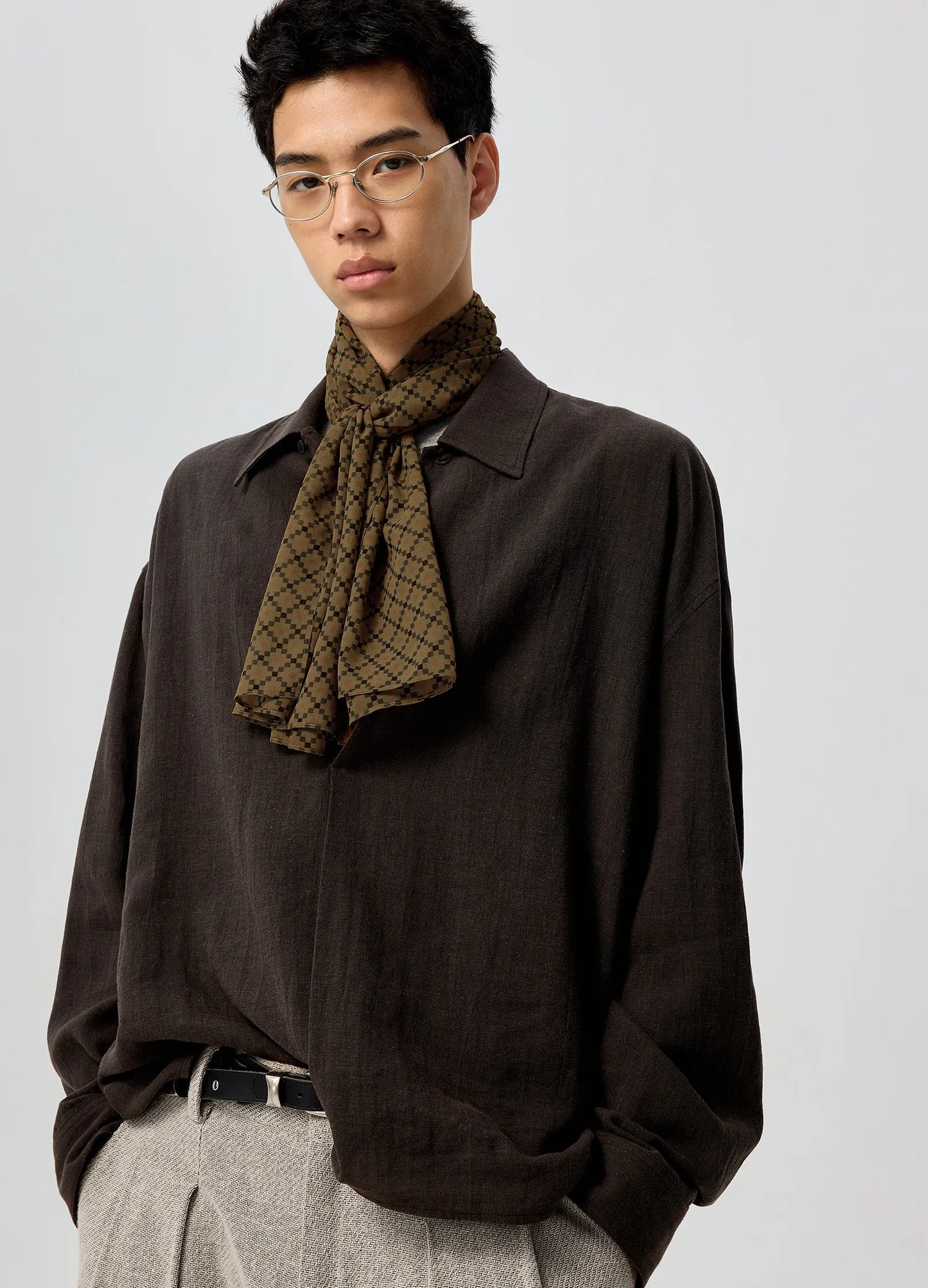 Geo Silk Scarf