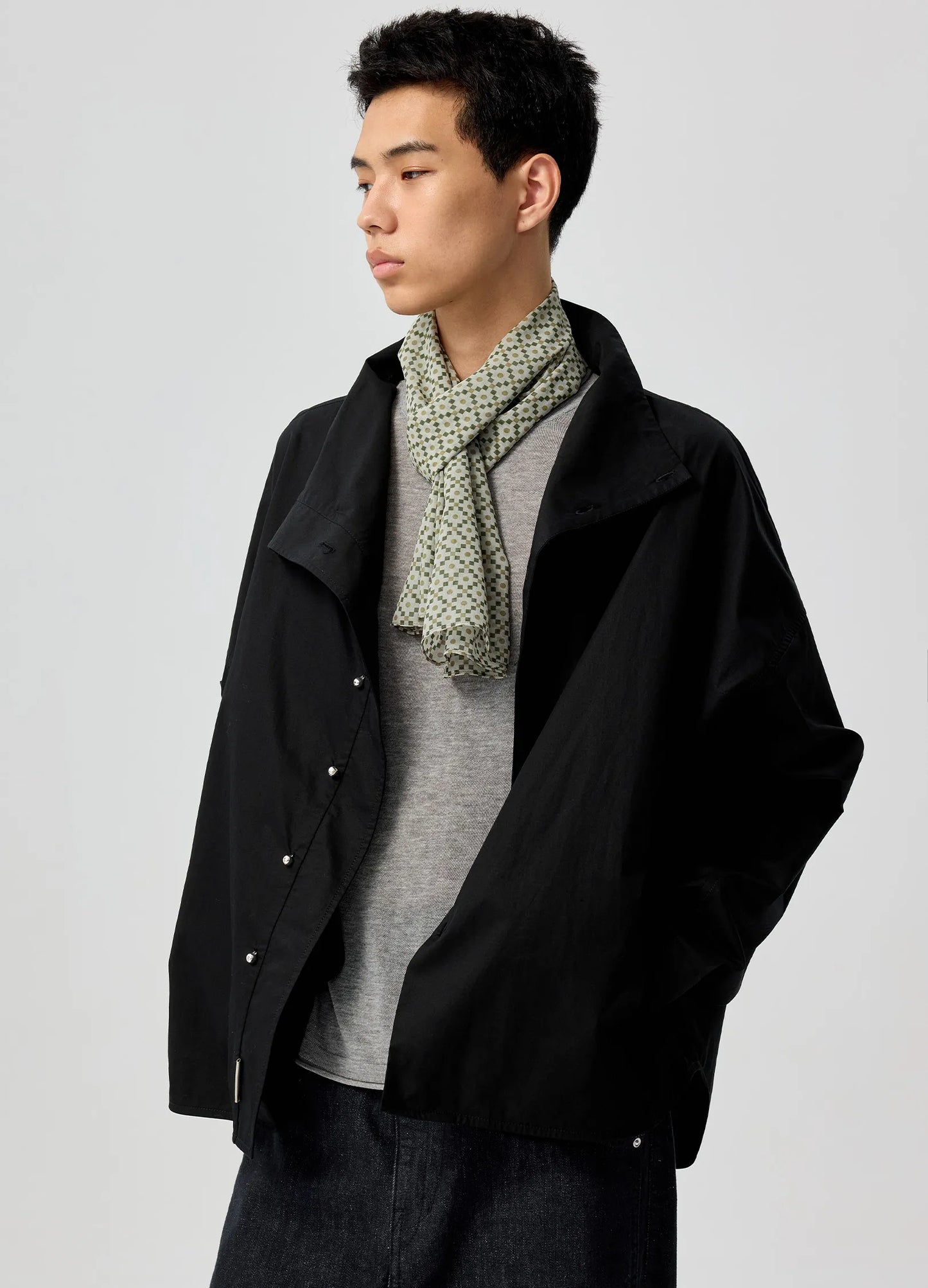 Geo Silk Scarf