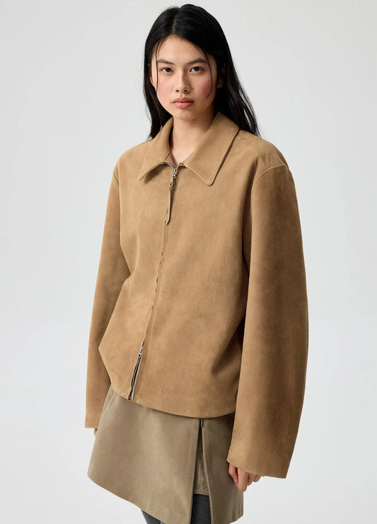 Suede Darted Jacket